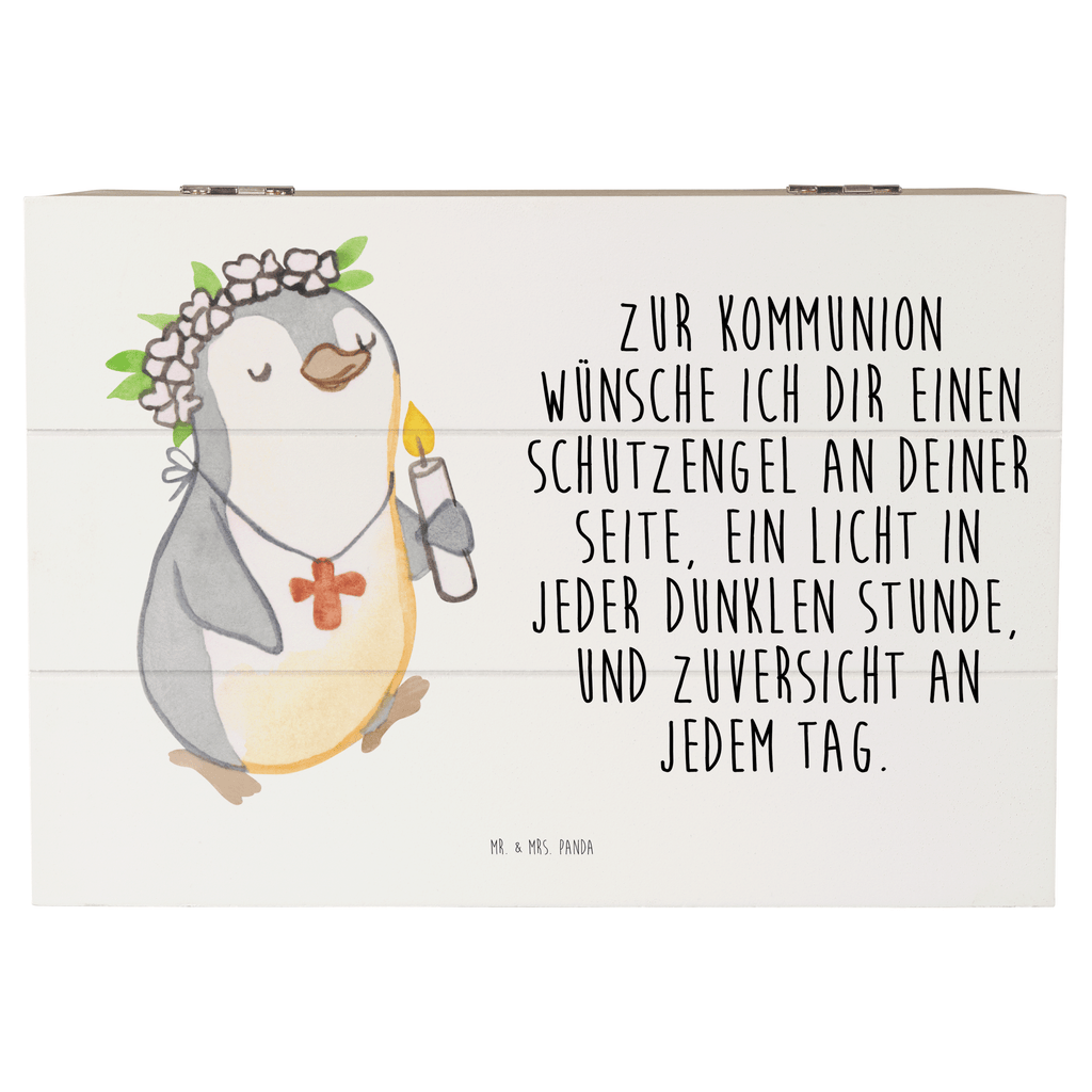 Holzkiste Pinguin Kommunion Mädchen Konfirmation, Konfirmation Geschenk, Gott, Gläubig, Alles Gute Holzkiste, Kiste, Schatzkiste, Truhe, Schatulle, XXL,  Erinnerungsbox, Erinnerungskiste, Dekokiste, Aufbewahrungsbox  Konfirmation, Kommunion, Jugendweihe, Konfirmation Geschenk
