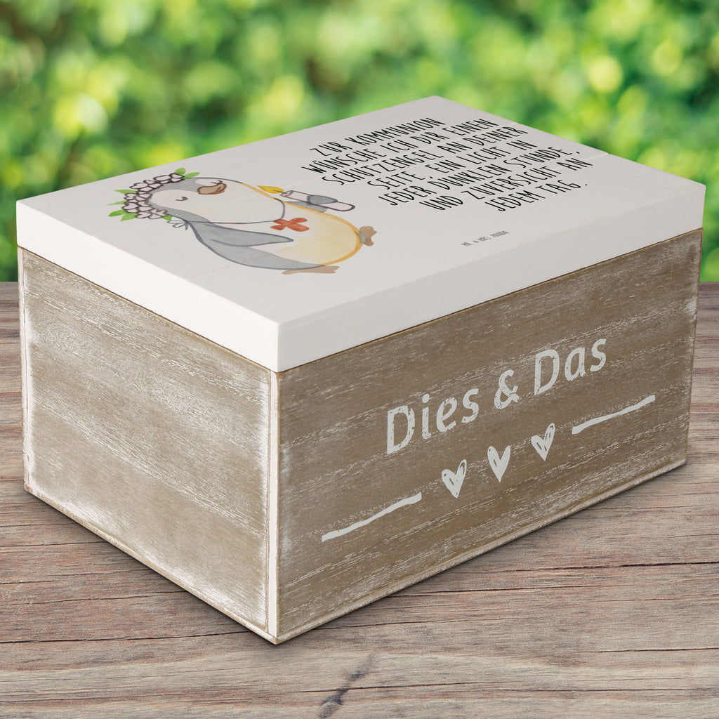 Holzkiste Pinguin Kommunion Mädchen Konfirmation, Konfirmation Geschenk, Gott, Gläubig, Alles Gute Holzkiste, Kiste, Schatzkiste, Truhe, Schatulle, XXL,  Erinnerungsbox, Erinnerungskiste, Dekokiste, Aufbewahrungsbox  Konfirmation, Kommunion, Jugendweihe, Konfirmation Geschenk
