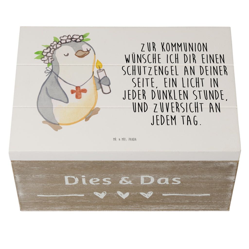 Holzkiste Pinguin Kommunion Mädchen Konfirmation, Konfirmation Geschenk, Gott, Gläubig, Alles Gute Holzkiste, Kiste, Schatzkiste, Truhe, Schatulle, XXL,  Erinnerungsbox, Erinnerungskiste, Dekokiste, Aufbewahrungsbox  Konfirmation, Kommunion, Jugendweihe, Konfirmation Geschenk