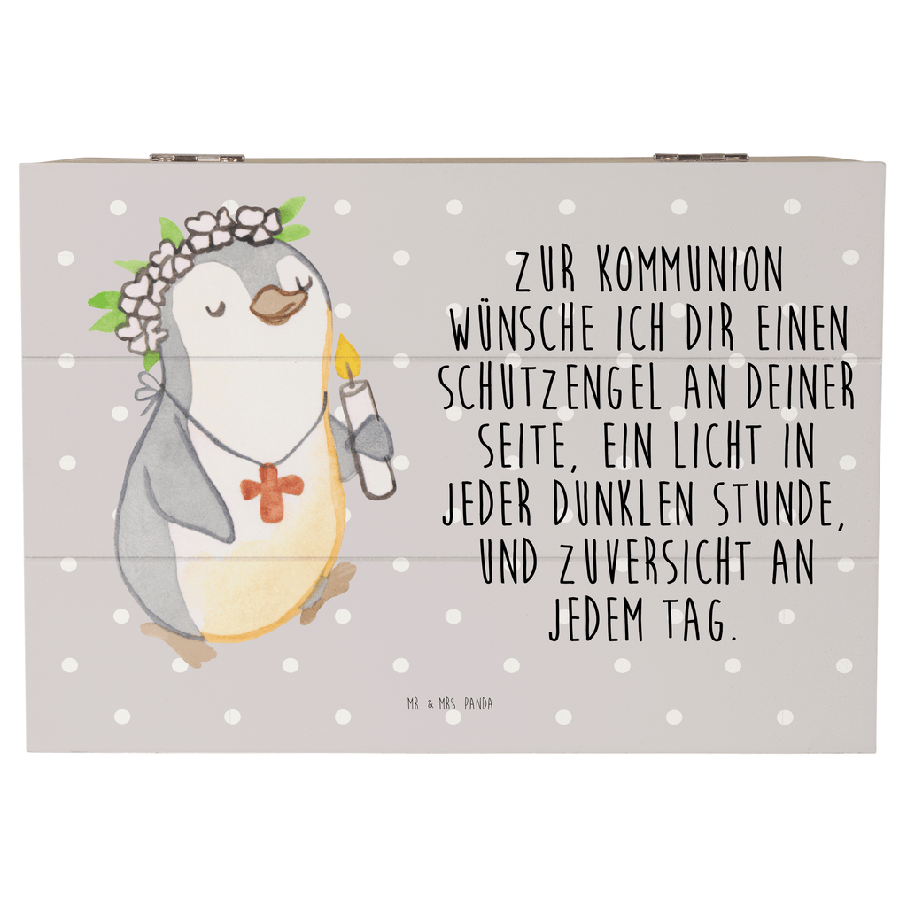 Holzkiste Pinguin Kommunion Mädchen Konfirmation, Konfirmation Geschenk, Gott, Gläubig, Alles Gute Holzkiste, Kiste, Schatzkiste, Truhe, Schatulle, XXL,  Erinnerungsbox, Erinnerungskiste, Dekokiste, Aufbewahrungsbox  Konfirmation, Kommunion, Jugendweihe, Konfirmation Geschenk
