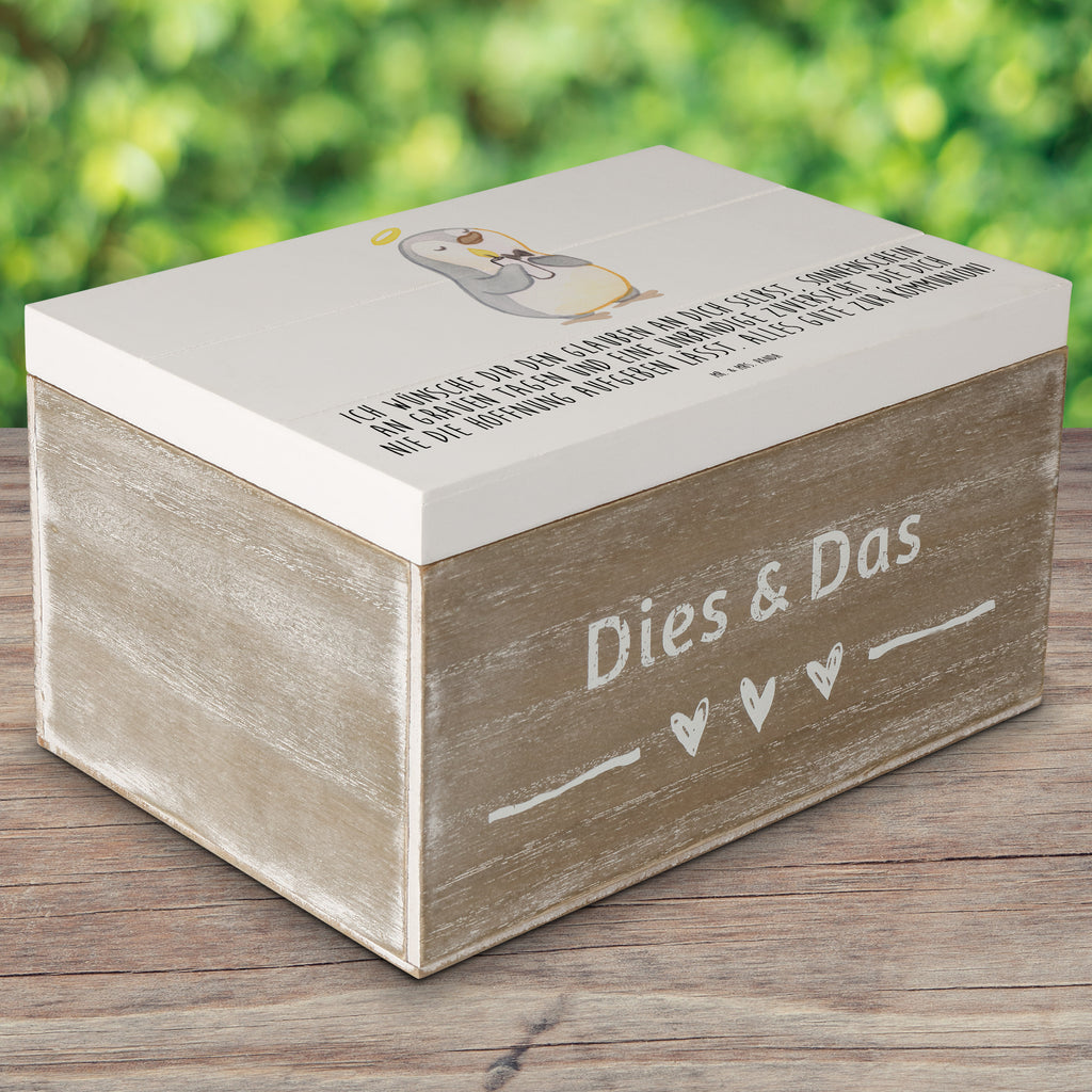 Holzkiste Pinguin Kommunion Kommunion, Kommunion Geschenk, Kommunion Dankeschön, Glauben, Sonnenschein Holzkiste, Kiste, Schatzkiste, Truhe, Schatulle, XXL,  Erinnerungsbox, Erinnerungskiste, Dekokiste, Aufbewahrungsbox  Konfirmation, Kommunion, Jugendweihe, Konfirmation Geschenk