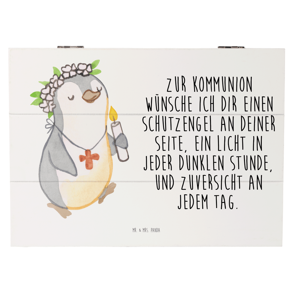 Holzkiste Pinguin Kommunion Mädchen Konfirmation, Konfirmation Geschenk, Gott, Gläubig, Alles Gute Holzkiste, Kiste, Schatzkiste, Truhe, Schatulle, XXL,  Erinnerungsbox, Erinnerungskiste, Dekokiste, Aufbewahrungsbox  Konfirmation, Kommunion, Jugendweihe, Konfirmation Geschenk