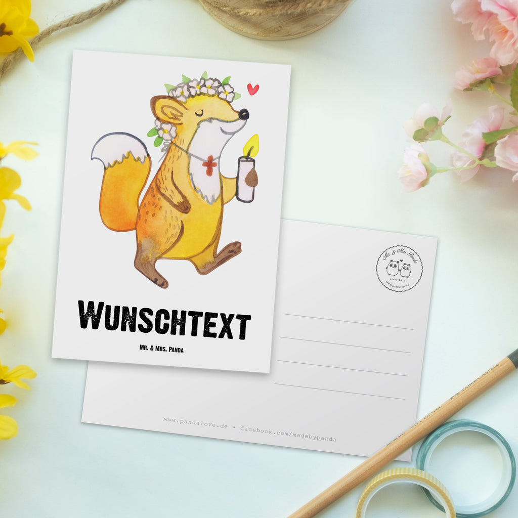 Personalisierte Postkarte Fuchs Kommunion Mädchen Postkarte mit Namen, Postkarte bedrucken, Postkarte mit Wunschtext, Postkarte personalisierbar, Geschenkkarte mit Namen, Grußkarte mit Namen, Karte mit Namen, Einladung mit Namen, Ansichtskarte mit Namen, Geschenkkarte mit Wunschtext, Grußkarte mit Wunschtext, Karte mit Wunschtext, Einladung mit Wunschtext, Ansichtskarte mit Wunschtext, Konfirmation, Kommunion, Jugendweihe, Konfirmation Geschenk, Kommunion Geschenk, Kommunion Dankeschön, Glauben, Liebe, Gott, Gläubig, Mädchen