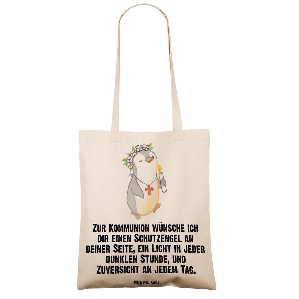 Tragetasche Pinguin Kommunion Mädchen Beuteltasche, Beutel, Einkaufstasche, Jutebeutel, Stoffbeutel, Konfirmation, Kommunion, Jugendweihe, Konfirmation Geschenk, Gott, Gläubig, Alles Gute