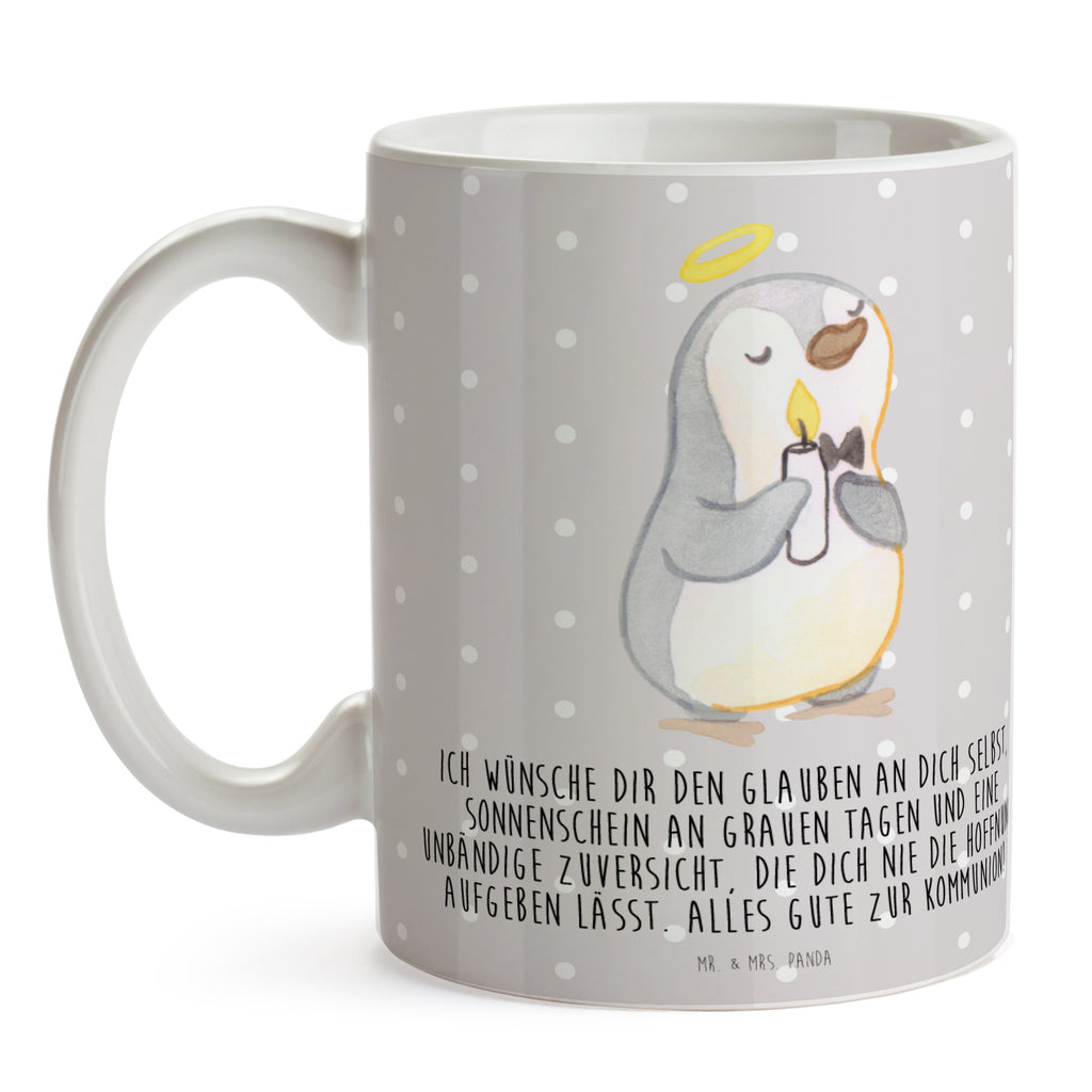 Tasse Pinguin Kommunion Becher, Kaffeetasse, Kaffeebecher, Tee, Frühstück, Büro, Konfirmation, Kommunion, Jugendweihe, Konfirmation Geschenk, Kommunion Geschenk, Kommunion Dankeschön, Glauben, Sonnenschein