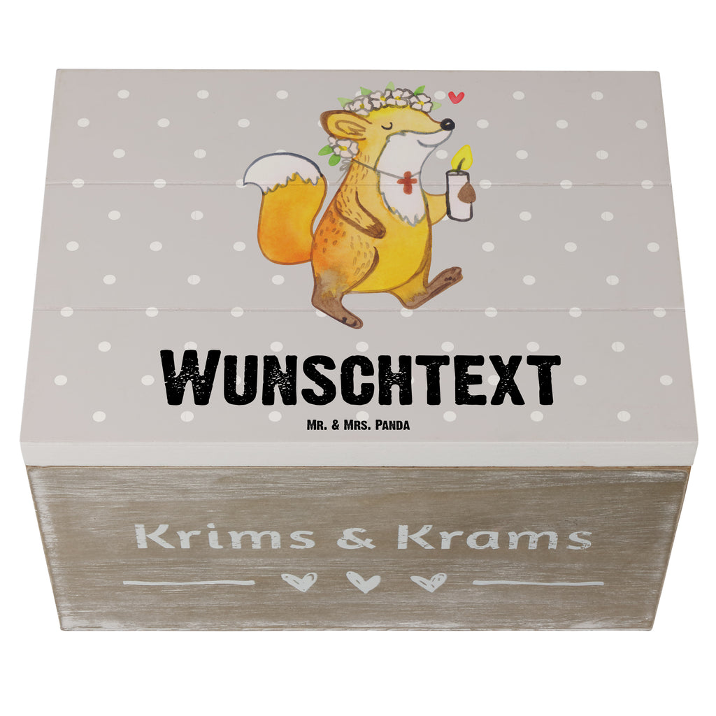 Personalisierte Holzkiste Fuchs Kommunion Mädchen Holzkiste mit Namen, Kiste mit Namen, Schatzkiste mit Namen, Truhe mit Namen, Schatulle mit Namen, Erinnerungsbox mit Namen, Erinnerungskiste, mit Namen, Dekokiste mit Namen, Aufbewahrungsbox mit Namen, Holzkiste Personalisiert, Kiste Personalisiert, Schatzkiste Personalisiert, Truhe Personalisiert, Schatulle Personalisiert, Erinnerungsbox Personalisiert, Erinnerungskiste Personalisiert, Dekokiste Personalisiert, Aufbewahrungsbox Personalisiert, Konfirmation, Kommunion, Jugendweihe, Konfirmation Geschenk, Kommunion Geschenk, Kommunion Dankeschön, Glauben, Liebe, Gott, Gläubig, Mädchen