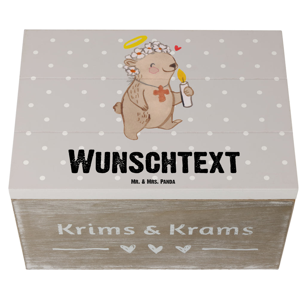 Personalisierte Holzkiste Bär Kommunion Mädchen Holzkiste mit Namen, Kiste mit Namen, Schatzkiste mit Namen, Truhe mit Namen, Schatulle mit Namen, Erinnerungsbox mit Namen, Erinnerungskiste, mit Namen, Dekokiste mit Namen, Aufbewahrungsbox mit Namen, Holzkiste Personalisiert, Kiste Personalisiert, Schatzkiste Personalisiert, Truhe Personalisiert, Schatulle Personalisiert, Erinnerungsbox Personalisiert, Erinnerungskiste Personalisiert, Dekokiste Personalisiert, Aufbewahrungsbox Personalisiert, Konfirmation, Kommunion, Jugendweihe, Konfirmation Geschenk, Kommunion Geschenk, Kommunion Dankeschön, Glauben, Liebe, Gott, Gläubig
