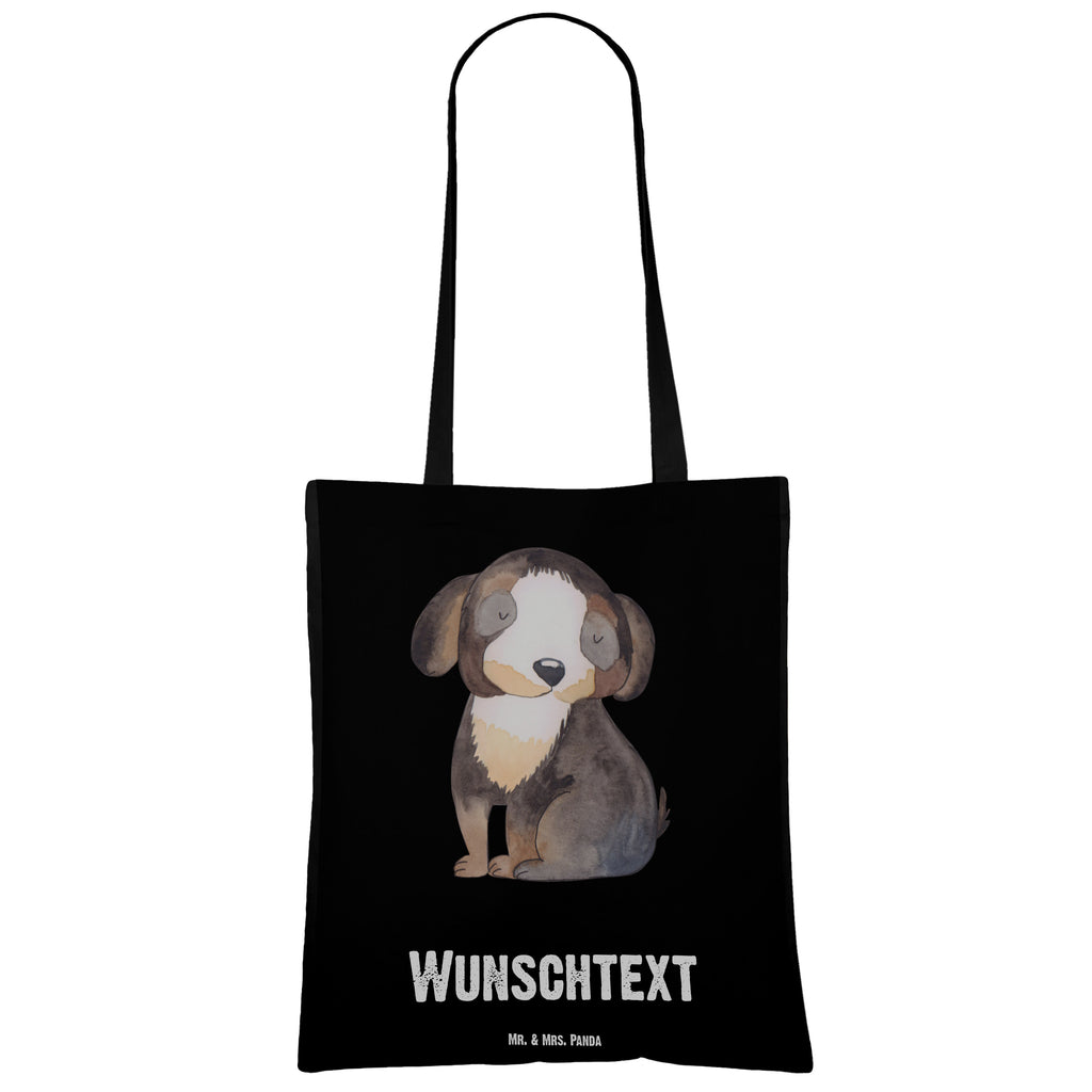 Personalisierte Tragetasche Hund entspannt Personalisierte Beuteltasche, Personalisierter Beutel, Personalisierte Einkaufstasche, Personalisierter Jutebeutel, Personalisierter Stoffbeutel, Tragetasche mit Namen, Einkaufstasche mit Namen, Stoffbeutel mit Namen, Personalisierte Tasche, Personalisierte Jutetasche, Personalisierte Kindergartentasche, Hund, Hundemotiv, Haustier, Hunderasse, Tierliebhaber, Hundebesitzer, Sprüche, schwarzer Hund, Hundeliebe, Liebe, Hundeglück