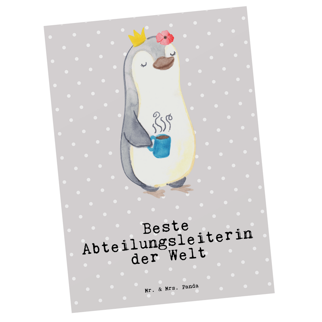 Postkarte Pinguin Beste Abteilungsleiterin der Welt Geschenkkarte, Grußkarte, Karte, Einladung, Ansichtskarte, Geburtstagskarte, Einladungskarte, Dankeskarte, für, Dankeschön, Geschenk, Schenken, Geburtstag, Geburtstagsgeschenk, Geschenkidee, Danke, Bedanken, Mitbringsel, Freude machen, Geschenktipp, Abteilungsleiterin, Leiterin, Geschäftsführerin, Vorgesetzte, Kollegin, Arbeit, Büro, Abschiedsgeschenk, Ruhestand, Abschied, Chefin, Ehrung, Anerkennung, Würdigung, Abteilungsvorstand, Beste Abteilungsleiterin, Auszeichnung, Geschäftsleiterin, Managerin