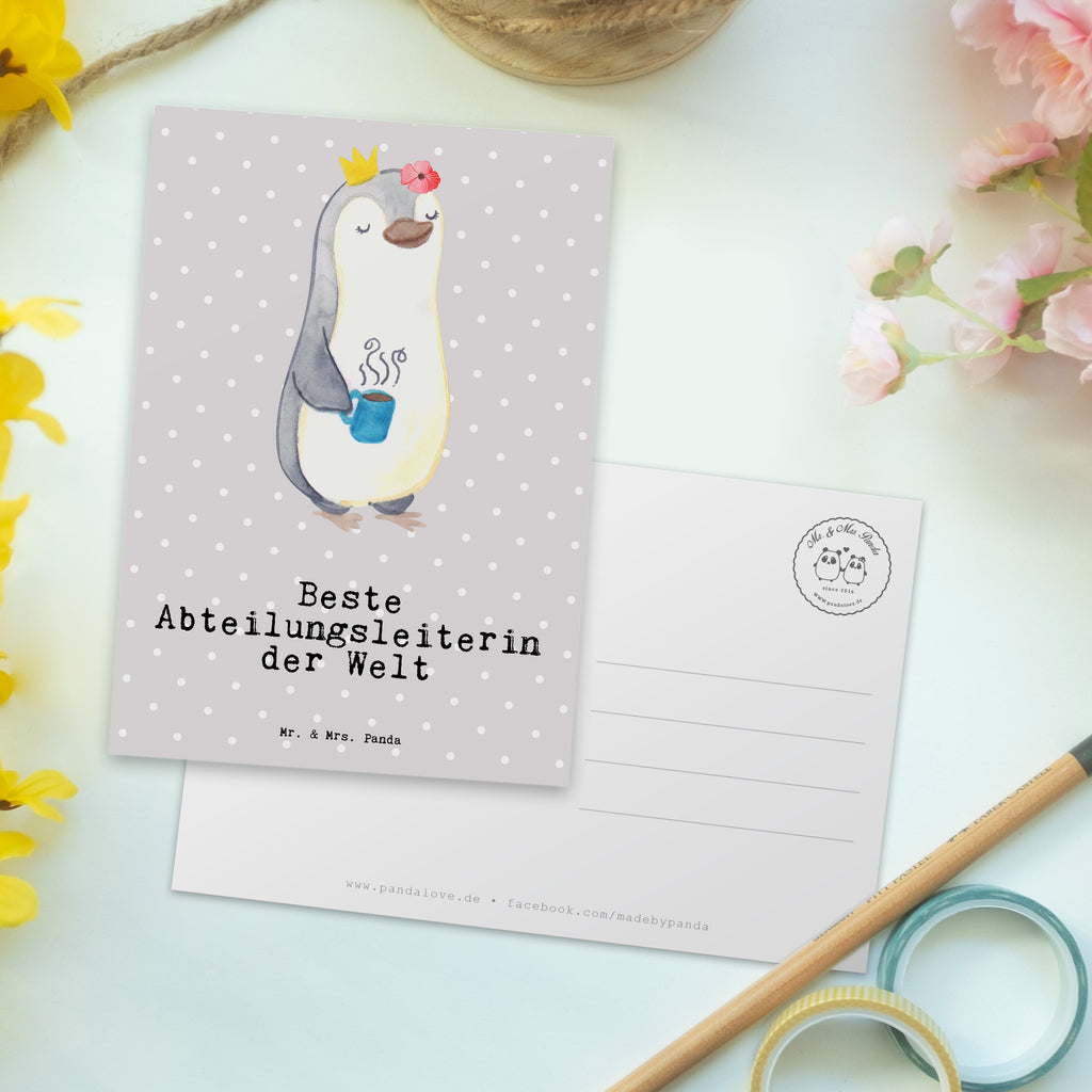 Postkarte Pinguin Beste Abteilungsleiterin der Welt Geschenkkarte, Grußkarte, Karte, Einladung, Ansichtskarte, Geburtstagskarte, Einladungskarte, Dankeskarte, für, Dankeschön, Geschenk, Schenken, Geburtstag, Geburtstagsgeschenk, Geschenkidee, Danke, Bedanken, Mitbringsel, Freude machen, Geschenktipp, Abteilungsleiterin, Leiterin, Geschäftsführerin, Vorgesetzte, Kollegin, Arbeit, Büro, Abschiedsgeschenk, Ruhestand, Abschied, Chefin, Ehrung, Anerkennung, Würdigung, Abteilungsvorstand, Beste Abteilungsleiterin, Auszeichnung, Geschäftsleiterin, Managerin