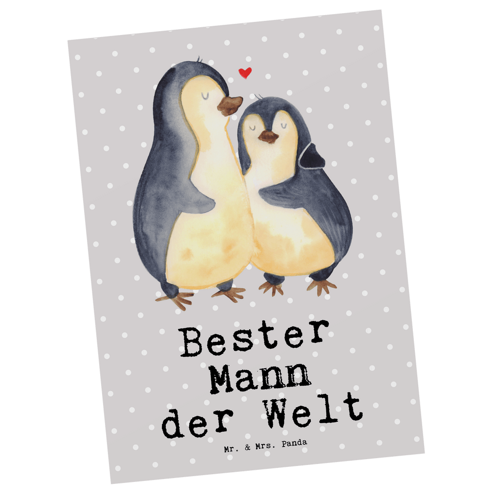 Postkarte Pinguin Bester Mann der Welt Geschenkkarte, Grußkarte, Karte, Einladung, Ansichtskarte, Geburtstagskarte, Einladungskarte, für, Dankeschön, Geschenk, Schenken, Geburtstag, Geburtstagsgeschenk, Geschenkidee, Danke, Bedanken, Mitbringsel, Freude machen, Geschenktipp, Ehemann, Beste, Mann, Partner, Freund, Traummann, Liebling, Ehepartner, Ehe, Gatte, Lebensgefährte, Bräutigam, Kleinigkeit