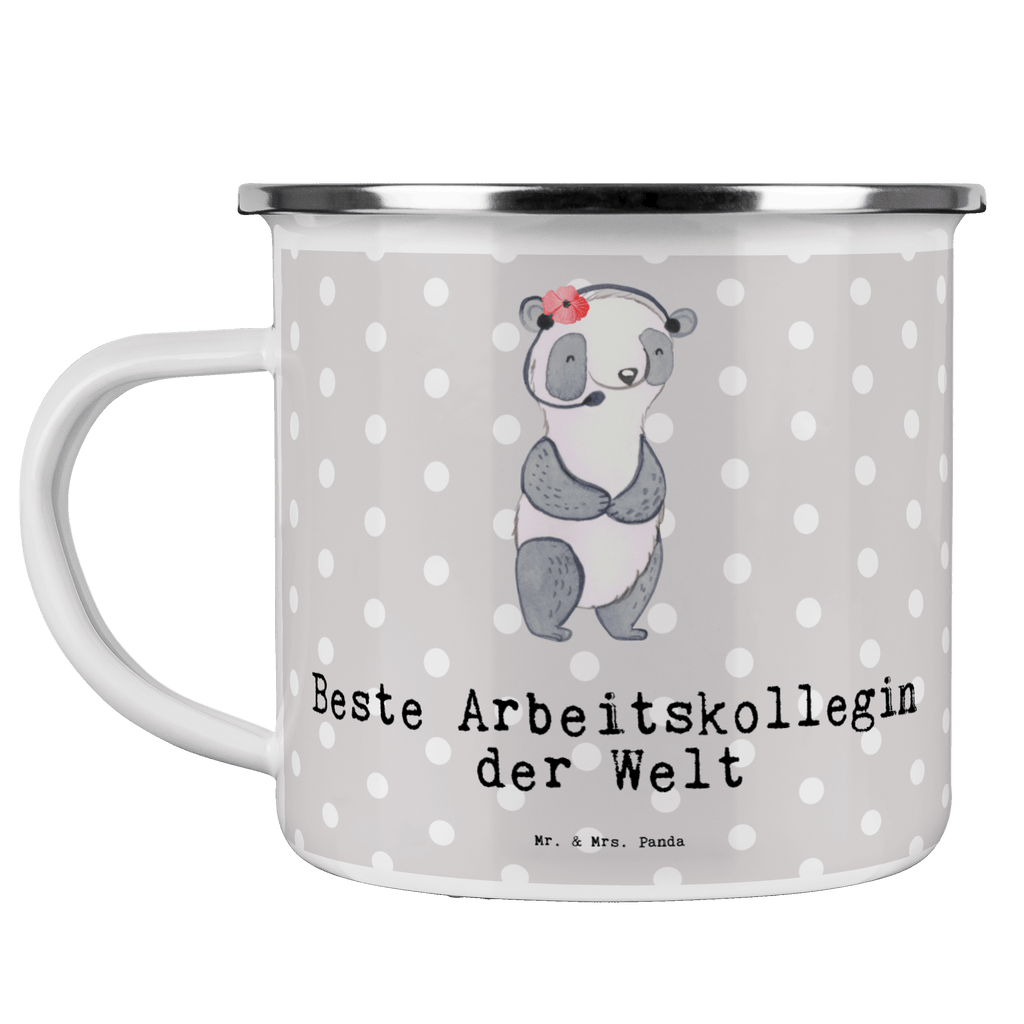 Camping Emaille Tasse Panda Beste Arbeitskollegin der Welt Campingtasse, Trinkbecher, Metalltasse, Outdoor Tasse, Emaille Trinkbecher, Blechtasse Outdoor, Emaille Campingbecher, Edelstahl Trinkbecher, Metalltasse für Camping, Kaffee Blechtasse, Camping Tasse Metall, für, Dankeschön, Geschenk, Schenken, Geburtstag, Geburtstagsgeschenk, Geschenkidee, Danke, Bedanken, Mitbringsel, Freude machen, Geschenktipp, Arbeitskollegin, Kollegin, Freundin, Büro, Abschiedsgeschenk, Ruhestand, Arbeit, Mitarbeiterin, Berufsgenossin, Beruf