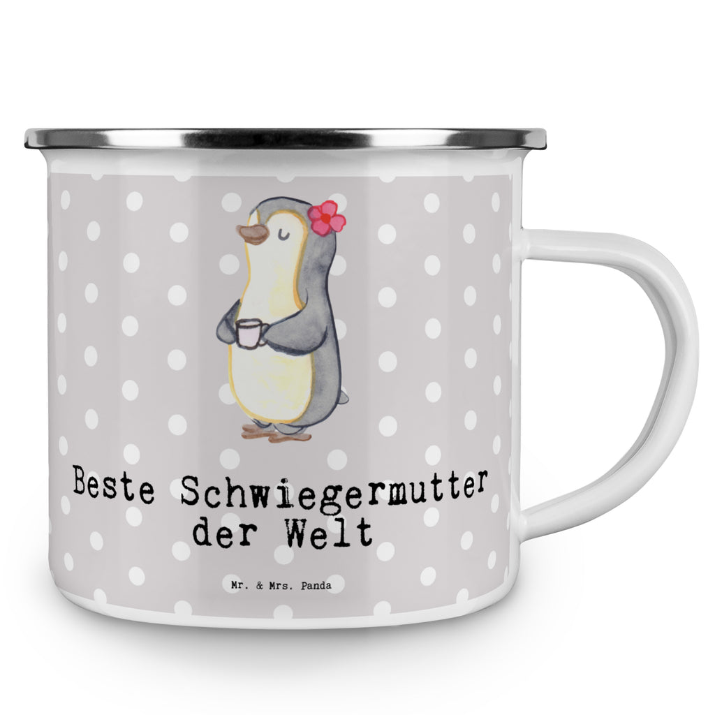 Camping Emaille Tasse Pinguin Beste Schwiegermutter der Welt Campingtasse, Trinkbecher, Metalltasse, Outdoor Tasse, Emaille Trinkbecher, Blechtasse Outdoor, Emaille Campingbecher, Edelstahl Trinkbecher, Metalltasse für Camping, Kaffee Blechtasse, Camping Tasse Metall, für, Dankeschön, Geschenk, Schenken, Geburtstag, Geburtstagsgeschenk, Geschenkidee, Danke, Bedanken, Mitbringsel, Freude machen, Geschenktipp, Schwiegermutter, Schwiegermama, Schwiegereltern, Mama, Mutter, Mutter des Ehepartners, angeheiratet