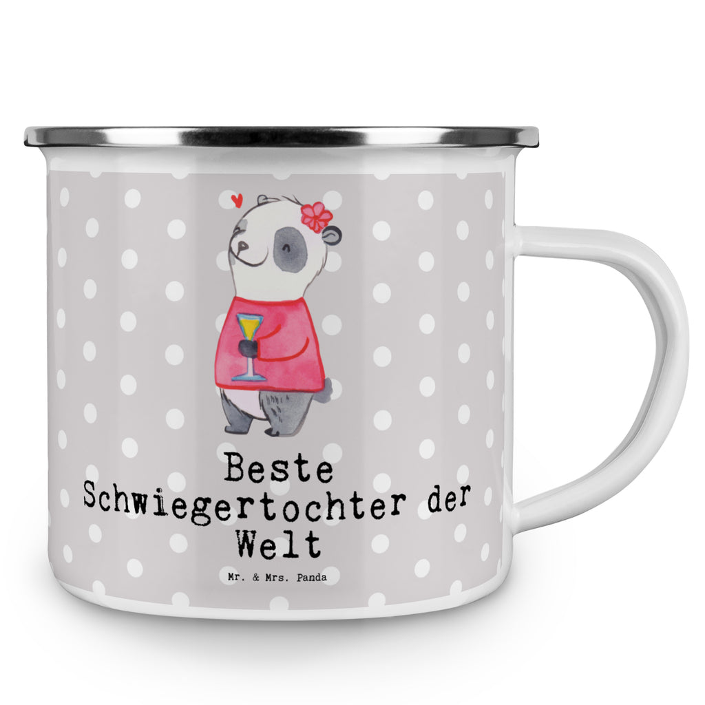 Camping Emaille Tasse Panda Beste Schwiegertochter der Welt Campingtasse, Trinkbecher, Metalltasse, Outdoor Tasse, Emaille Trinkbecher, Blechtasse Outdoor, Emaille Campingbecher, Edelstahl Trinkbecher, Metalltasse für Camping, Kaffee Blechtasse, Camping Tasse Metall, für, Dankeschön, Geschenk, Schenken, Geburtstag, Geburtstagsgeschenk, Geschenkidee, Danke, Bedanken, Mitbringsel, Freude machen, Geschenktipp, Schwiegertochter, Tochter, Ehefrau des Sohns, Frau, angeheiratet, Hochzeit