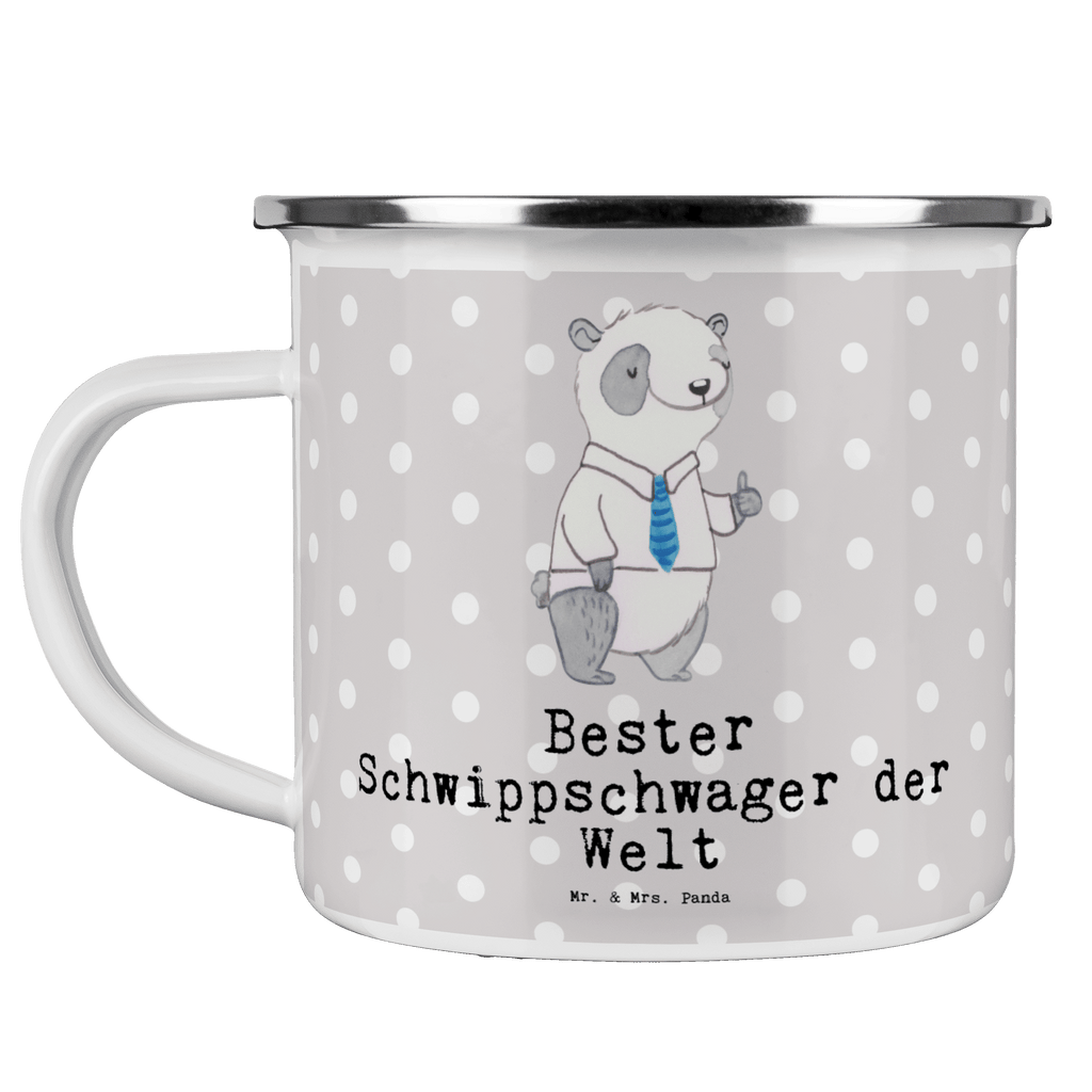 Camping Emaille Tasse Panda Bester Schwippschwager der Welt Campingtasse, Trinkbecher, Metalltasse, Outdoor Tasse, Emaille Trinkbecher, Blechtasse Outdoor, Emaille Campingbecher, Edelstahl Trinkbecher, Metalltasse für Camping, Kaffee Blechtasse, Camping Tasse Metall, für, Dankeschön, Geschenk, Schenken, Geburtstag, Geburtstagsgeschenk, Geschenkidee, Danke, Bedanken, Mitbringsel, Freude machen, Geschenktipp, Schwippschwager, Schwibschwager, Schwipschwager, Schwager, Schwager des Ehepartners, Familie, Verwandtschaft, angeheiratet