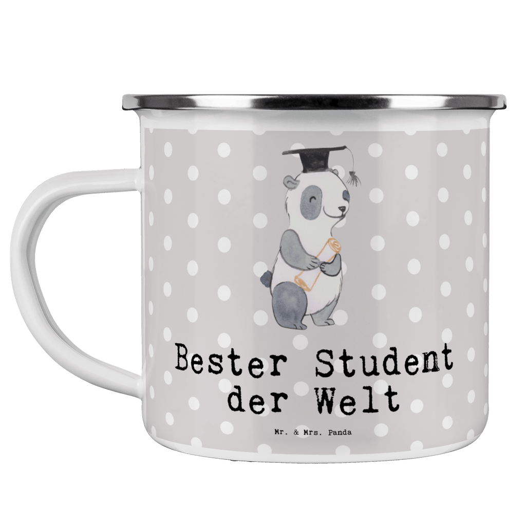 Camping Emaille Tasse Panda Bester Student der Welt Campingtasse, Trinkbecher, Metalltasse, Outdoor Tasse, Emaille Trinkbecher, Blechtasse Outdoor, Emaille Campingbecher, Edelstahl Trinkbecher, Metalltasse für Camping, Kaffee Blechtasse, Camping Tasse Metall, für, Dankeschön, Geschenk, Schenken, Geburtstag, Geburtstagsgeschenk, Geschenkidee, Danke, Bedanken, Mitbringsel, Freude machen, Geschenktipp, Student, Studium, Sohn, Spaß, Musterschüler, lustig, Studienabschluss, witzig, Universität, Abschluss, Alumni, Uni, Studenten, Hochschule