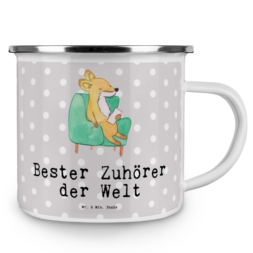 Camping Emaille Tasse Fuchs Bester Zuhörer der Welt Campingtasse, Trinkbecher, Metalltasse, Outdoor Tasse, Emaille Trinkbecher, Blechtasse Outdoor, Emaille Campingbecher, Edelstahl Trinkbecher, Metalltasse für Camping, Kaffee Blechtasse, Camping Tasse Metall, für, Dankeschön, Geschenk, Schenken, Geburtstag, Geburtstagsgeschenk, Geschenkidee, Danke, Bedanken, Mitbringsel, Freude machen, Geschenktipp, Zuhörer, Freund, Freundin, offenes Ohr, Hilfsbereit, Hilfe