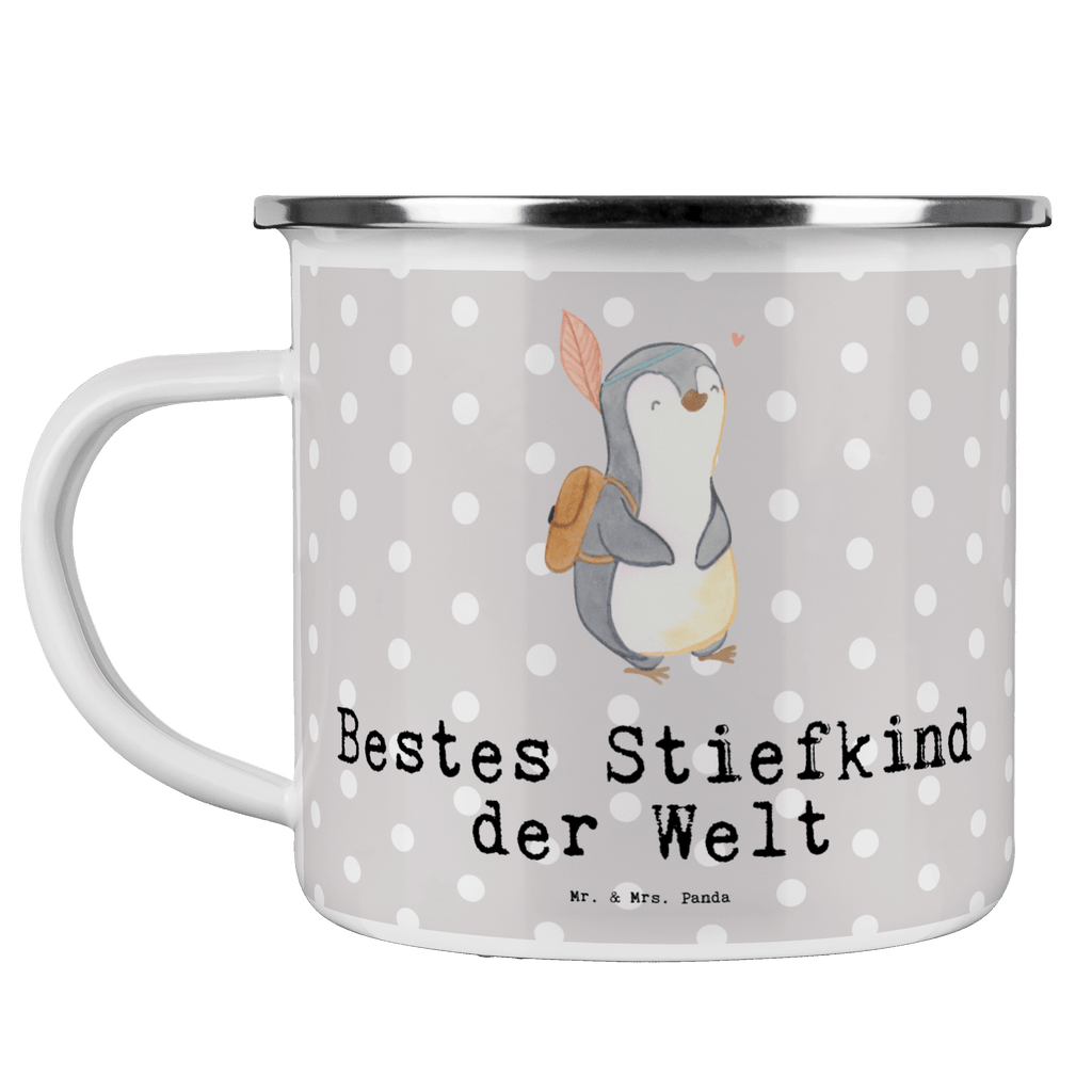 Camping Emaille Tasse Pinguin Bestes Stiefkind der Welt Campingtasse, Trinkbecher, Metalltasse, Outdoor Tasse, Emaille Trinkbecher, Blechtasse Outdoor, Emaille Campingbecher, Edelstahl Trinkbecher, Metalltasse für Camping, Kaffee Blechtasse, Camping Tasse Metall, für, Dankeschön, Geschenk, Schenken, Geburtstag, Geburtstagsgeschenk, Geschenkidee, Danke, Bedanken, Mitbringsel, Freude machen, Geschenktipp, Stiefkind, angeheiratet, Kinder, Kind, Kid, Kids, Kiddy, Bestes, Tochter, Sohn, Nachwuchs, Geburt, Liebling, Taufe