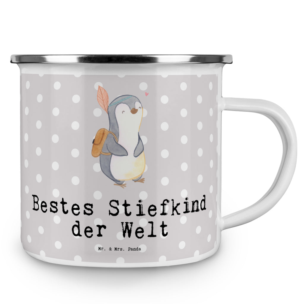 Camping Emaille Tasse Pinguin Bestes Stiefkind der Welt Campingtasse, Trinkbecher, Metalltasse, Outdoor Tasse, Emaille Trinkbecher, Blechtasse Outdoor, Emaille Campingbecher, Edelstahl Trinkbecher, Metalltasse für Camping, Kaffee Blechtasse, Camping Tasse Metall, für, Dankeschön, Geschenk, Schenken, Geburtstag, Geburtstagsgeschenk, Geschenkidee, Danke, Bedanken, Mitbringsel, Freude machen, Geschenktipp, Stiefkind, angeheiratet, Kinder, Kind, Kid, Kids, Kiddy, Bestes, Tochter, Sohn, Nachwuchs, Geburt, Liebling, Taufe