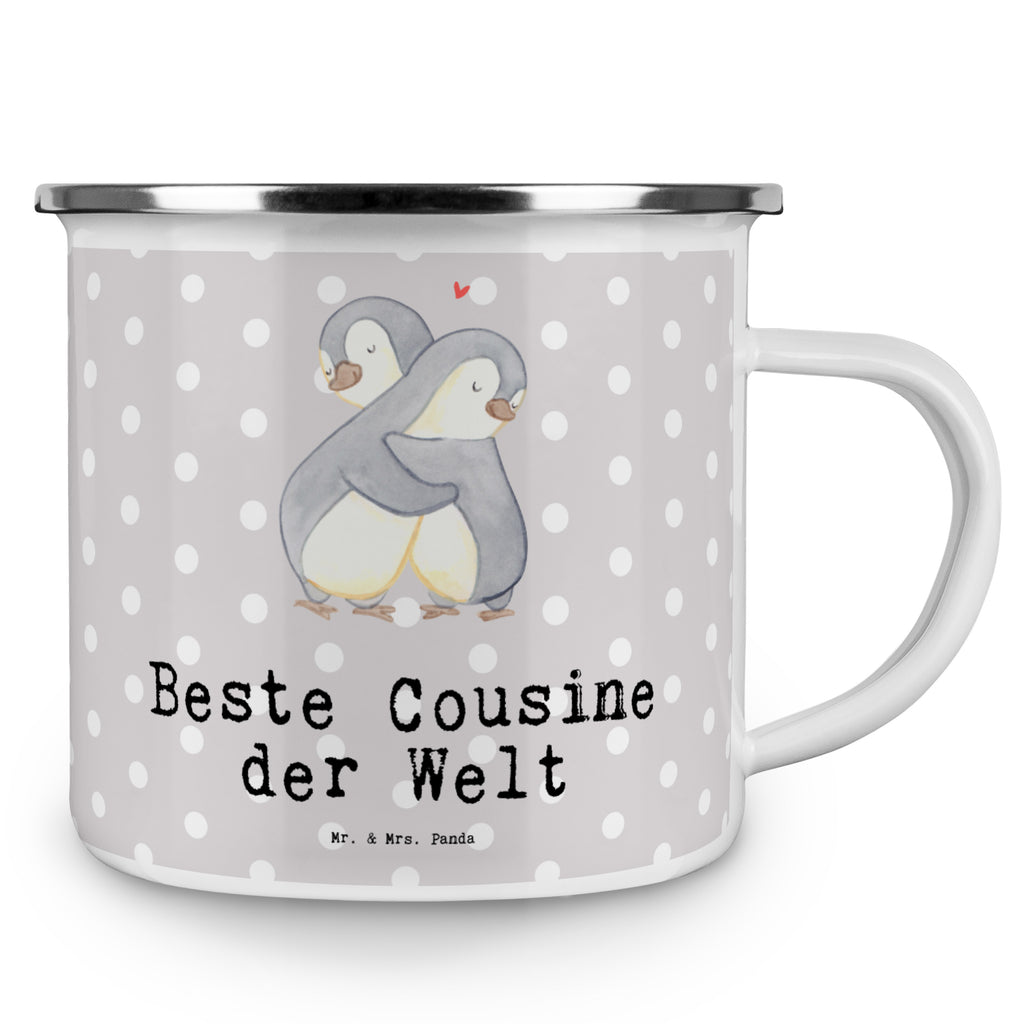 Camping Emaille Tasse Pinguin Beste Cousine der Welt Campingtasse, Trinkbecher, Metalltasse, Outdoor Tasse, Emaille Trinkbecher, Blechtasse Outdoor, Emaille Campingbecher, Edelstahl Trinkbecher, Metalltasse für Camping, Kaffee Blechtasse, Camping Tasse Metall, für, Dankeschön, Geschenk, Schenken, Geburtstag, Geburtstagsgeschenk, Geschenkidee, Danke, Bedanken, Mitbringsel, Freude machen, Geschenktipp, Cousine, Kusine, Kousine, Cousinchen, Tochter von Onkel, Tochter von Tante, Familie, Verwandtschaft, Cousin