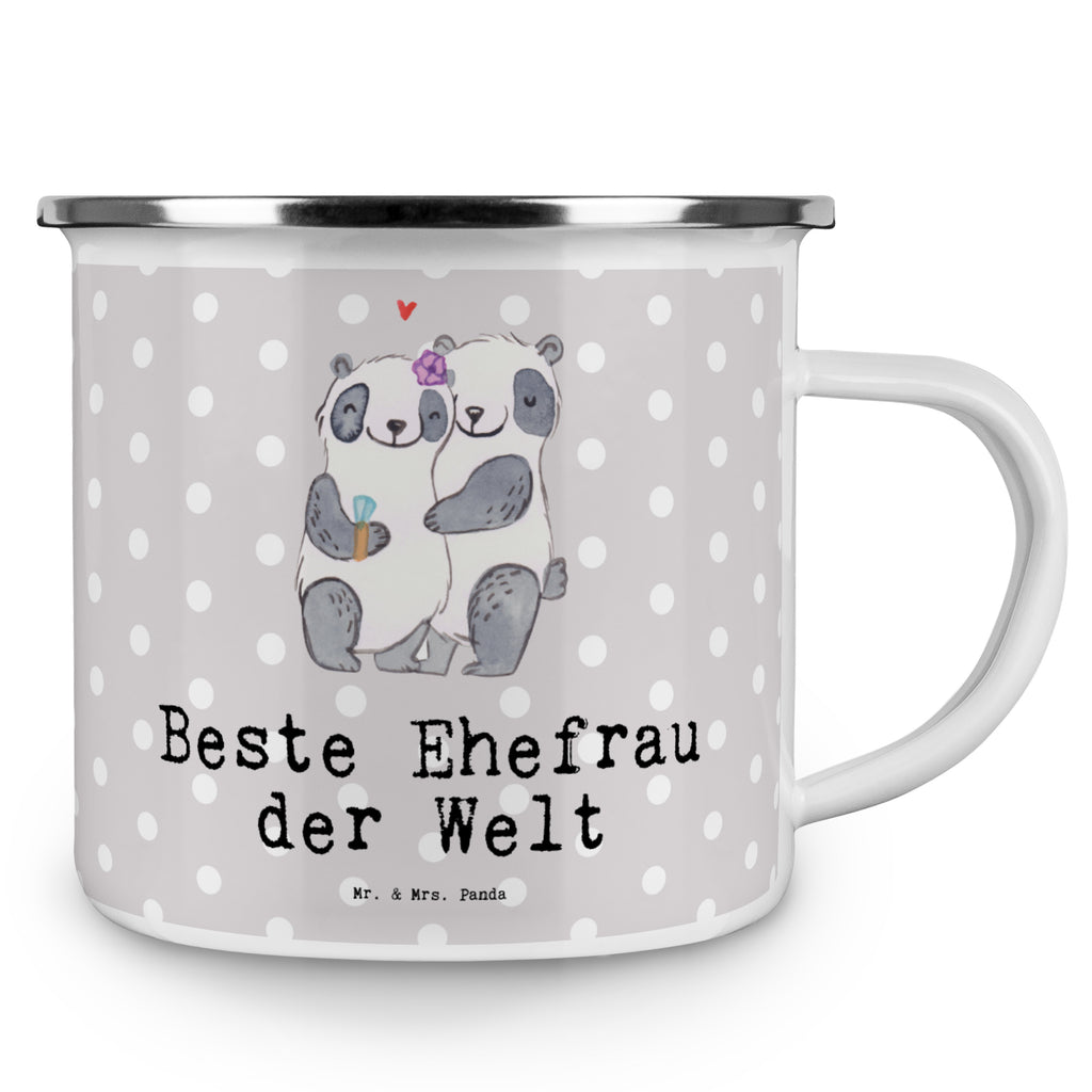 Camping Emaille Tasse Panda Beste Ehefrau der Welt Campingtasse, Trinkbecher, Metalltasse, Outdoor Tasse, Emaille Trinkbecher, Blechtasse Outdoor, Emaille Campingbecher, Edelstahl Trinkbecher, Metalltasse für Camping, Kaffee Blechtasse, Camping Tasse Metall, für, Dankeschön, Geschenk, Schenken, Geburtstag, Geburtstagsgeschenk, Geschenkidee, Danke, Bedanken, Mitbringsel, Freude machen, Geschenktipp, Ehefrau, Beste, Frau, Partnerin, Freundin, Traumfrau, Hochzeit, Liebling, Ehepartner, Ehe, Gattin, Lebensgefährtin, Braut, Kleinigkeit