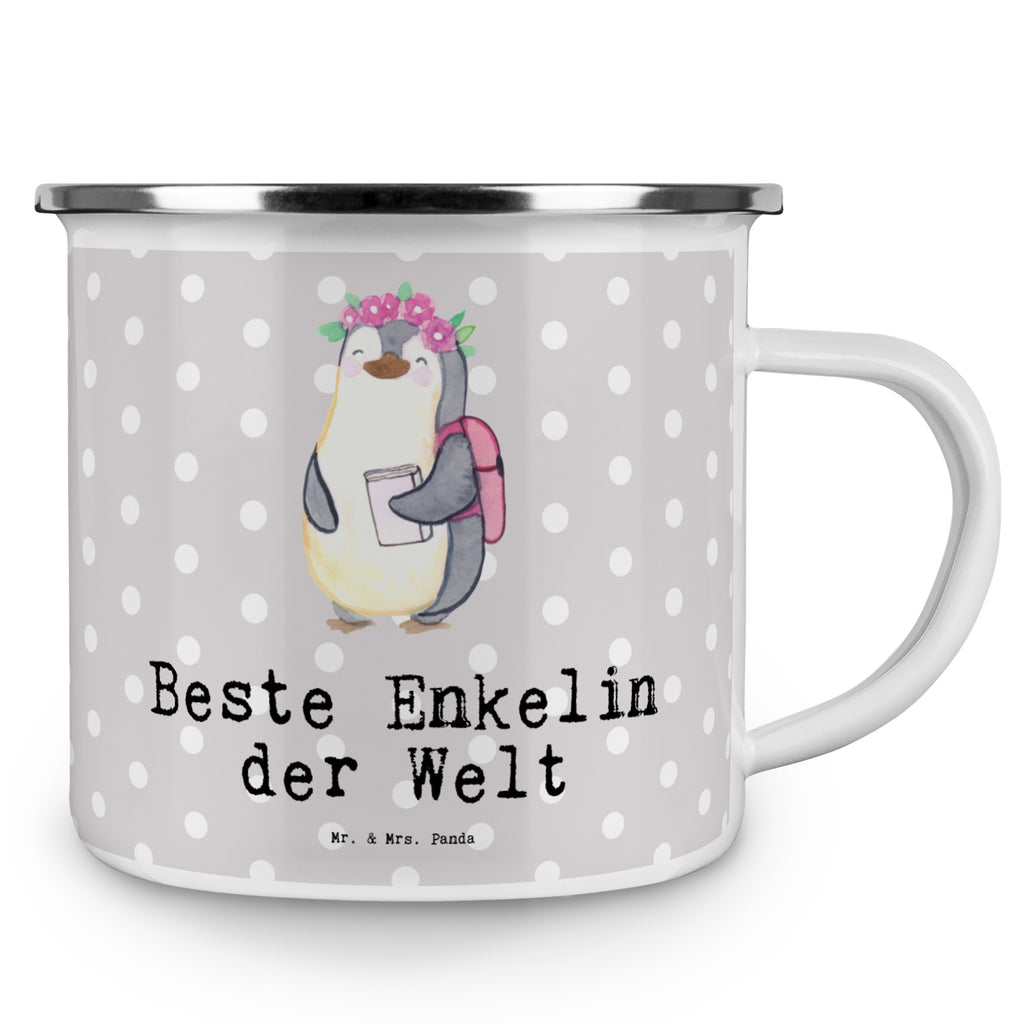 Camping Emaille Tasse Pinguin Beste Enkelin der Welt Campingtasse, Trinkbecher, Metalltasse, Outdoor Tasse, Emaille Trinkbecher, Blechtasse Outdoor, Emaille Campingbecher, Edelstahl Trinkbecher, Metalltasse für Camping, Kaffee Blechtasse, Camping Tasse Metall, für, Dankeschön, Geschenk, Schenken, Geburtstag, Geburtstagsgeschenk, Geschenkidee, Danke, Bedanken, Mitbringsel, Freude machen, Geschenktipp, Enkelin, Enkelkind, Enkeltochter, Oma, Opa, Kind von Tochter, Kind von Sohn, Großtochter, Taufe