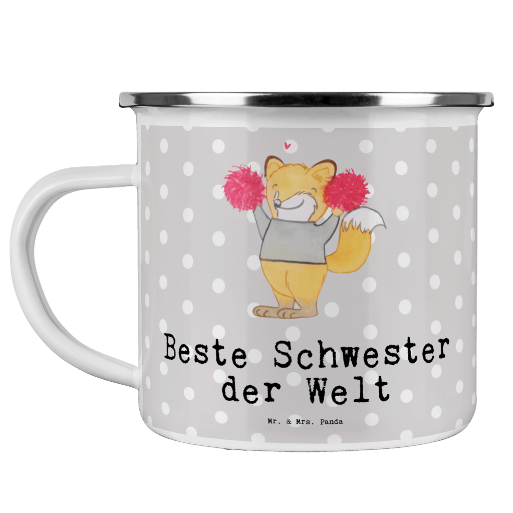 Camping Emaille Tasse Fuchs Beste Schwester der Welt Campingtasse, Trinkbecher, Metalltasse, Outdoor Tasse, Emaille Trinkbecher, Blechtasse Outdoor, Emaille Campingbecher, Edelstahl Trinkbecher, Metalltasse für Camping, Kaffee Blechtasse, Camping Tasse Metall, für, Dankeschön, Geschenk, Schenken, Geburtstag, Geburtstagsgeschenk, Geschenkidee, Danke, Bedanken, Mitbringsel, Freude machen, Geschenktipp, Schwester, Geschwister, Schwesterherz, Sister, Familie, Kleinigkeit, Beste, Tochter