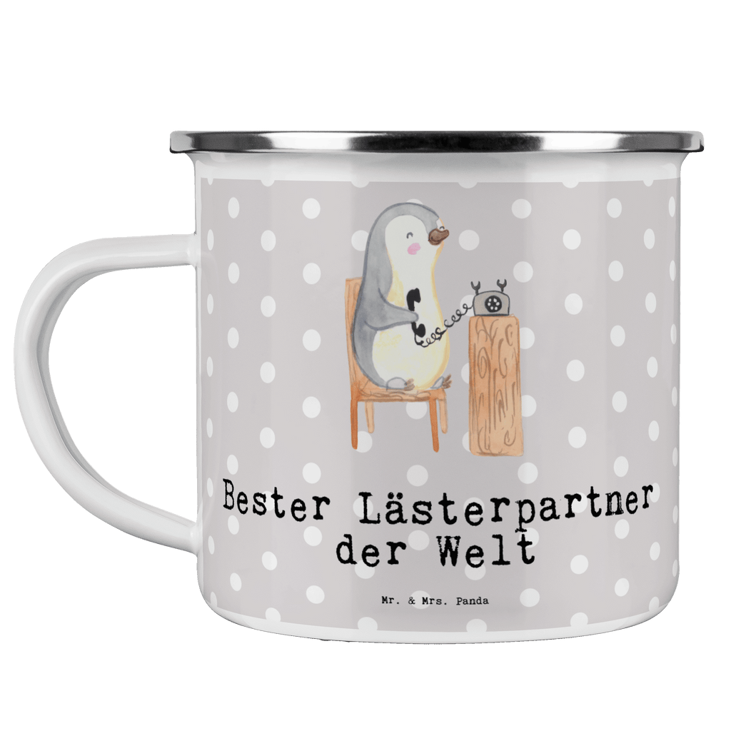 Camping Emaille Tasse Pinguin Bester Lästerpartner der Welt Campingtasse, Trinkbecher, Metalltasse, Outdoor Tasse, Emaille Trinkbecher, Blechtasse Outdoor, Emaille Campingbecher, Edelstahl Trinkbecher, Metalltasse für Camping, Kaffee Blechtasse, Camping Tasse Metall, für, Dankeschön, Geschenk, Schenken, Geburtstag, Geburtstagsgeschenk, Geschenkidee, Danke, Bedanken, Mitbringsel, Freude machen, Geschenktipp, Lästerpartner, Lesterpartner, lestern, Lästerschwester, Lästern, beste Freundin, Freundin, Spaß, bff