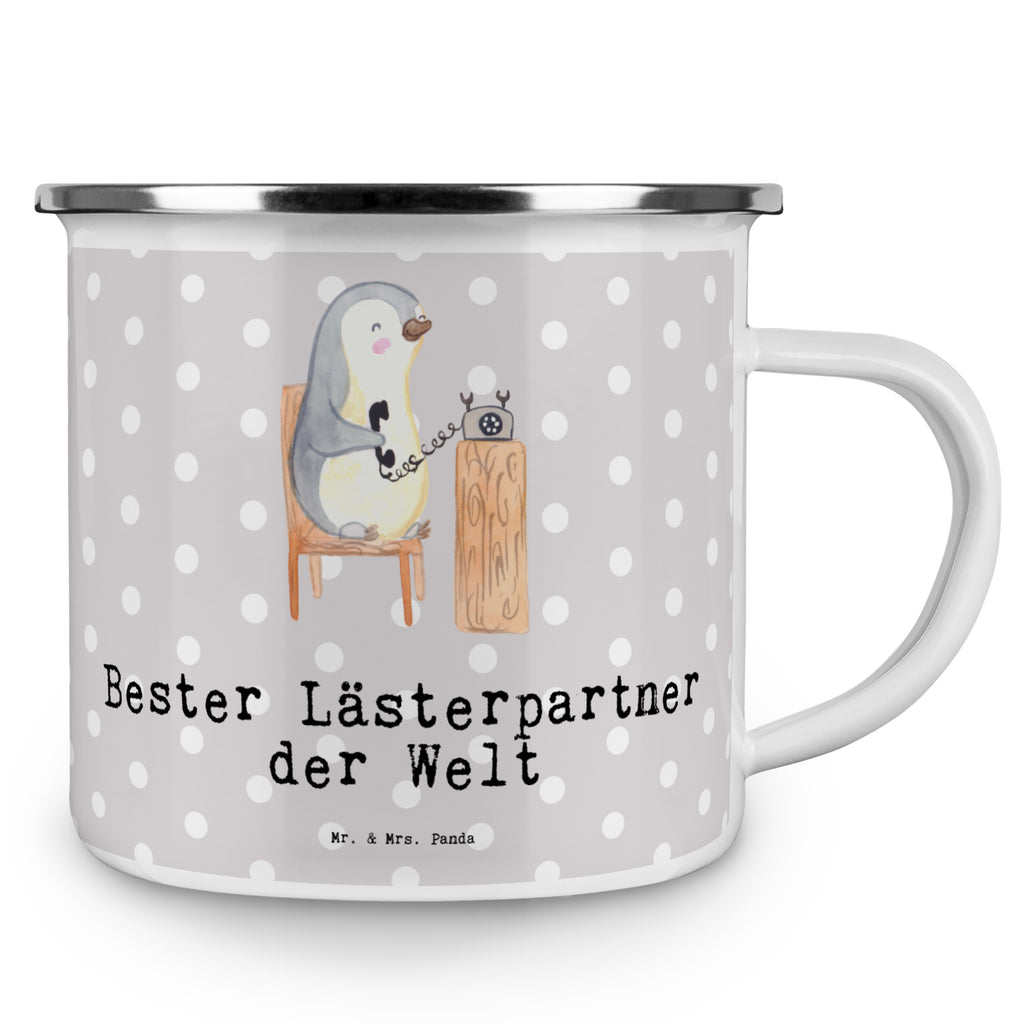 Camping Emaille Tasse Pinguin Bester Lästerpartner der Welt Campingtasse, Trinkbecher, Metalltasse, Outdoor Tasse, Emaille Trinkbecher, Blechtasse Outdoor, Emaille Campingbecher, Edelstahl Trinkbecher, Metalltasse für Camping, Kaffee Blechtasse, Camping Tasse Metall, für, Dankeschön, Geschenk, Schenken, Geburtstag, Geburtstagsgeschenk, Geschenkidee, Danke, Bedanken, Mitbringsel, Freude machen, Geschenktipp, Lästerpartner, Lesterpartner, lestern, Lästerschwester, Lästern, beste Freundin, Freundin, Spaß, bff