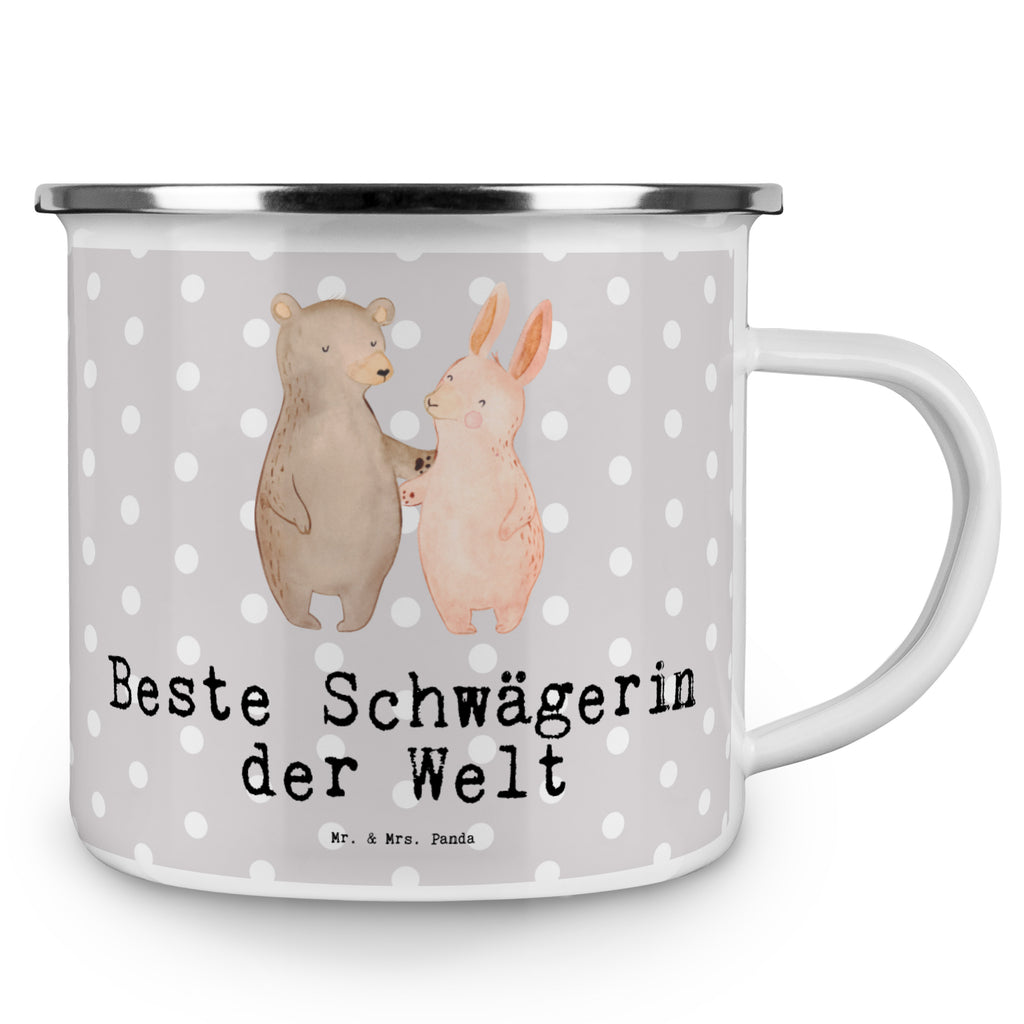 Camping Emaille Tasse Hase Beste Schwägerin der Welt Campingtasse, Trinkbecher, Metalltasse, Outdoor Tasse, Emaille Trinkbecher, Blechtasse Outdoor, Emaille Campingbecher, Edelstahl Trinkbecher, Metalltasse für Camping, Kaffee Blechtasse, Camping Tasse Metall, für, Dankeschön, Geschenk, Schenken, Geburtstag, Geburtstagsgeschenk, Geschenkidee, Danke, Bedanken, Mitbringsel, Freude machen, Geschenktipp, Schwägerin, Schwähgerin, Schwippschwägerin, Familie, Verwandtschaft, angeheiratet, Frau, Ehemann, Schwester, Ehefrau, Bruder, Partner