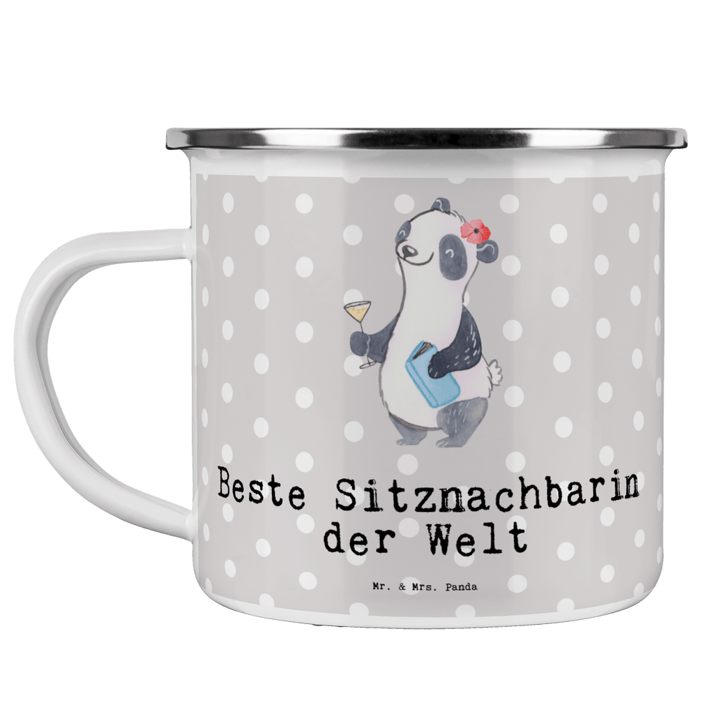 Camping Emaille Tasse Panda Beste Sitznachbarin der Welt Campingtasse, Trinkbecher, Metalltasse, Outdoor Tasse, Emaille Trinkbecher, Blechtasse Outdoor, Emaille Campingbecher, Edelstahl Trinkbecher, Metalltasse für Camping, Kaffee Blechtasse, Camping Tasse Metall, für, Dankeschön, Geschenk, Schenken, Geburtstag, Geburtstagsgeschenk, Geschenkidee, Danke, Bedanken, Mitbringsel, Freude machen, Geschenktipp, Sitznachbarin, Stuhlnachbar, Mitschülerin, Nachbarin, Uni, Universität, Seminar, Kommilitone, Tischnachbar, Schule, Mitstudentin, Hochschule, Beste Sitznachbarin der Welt, Weltbeste Sitznachbarin