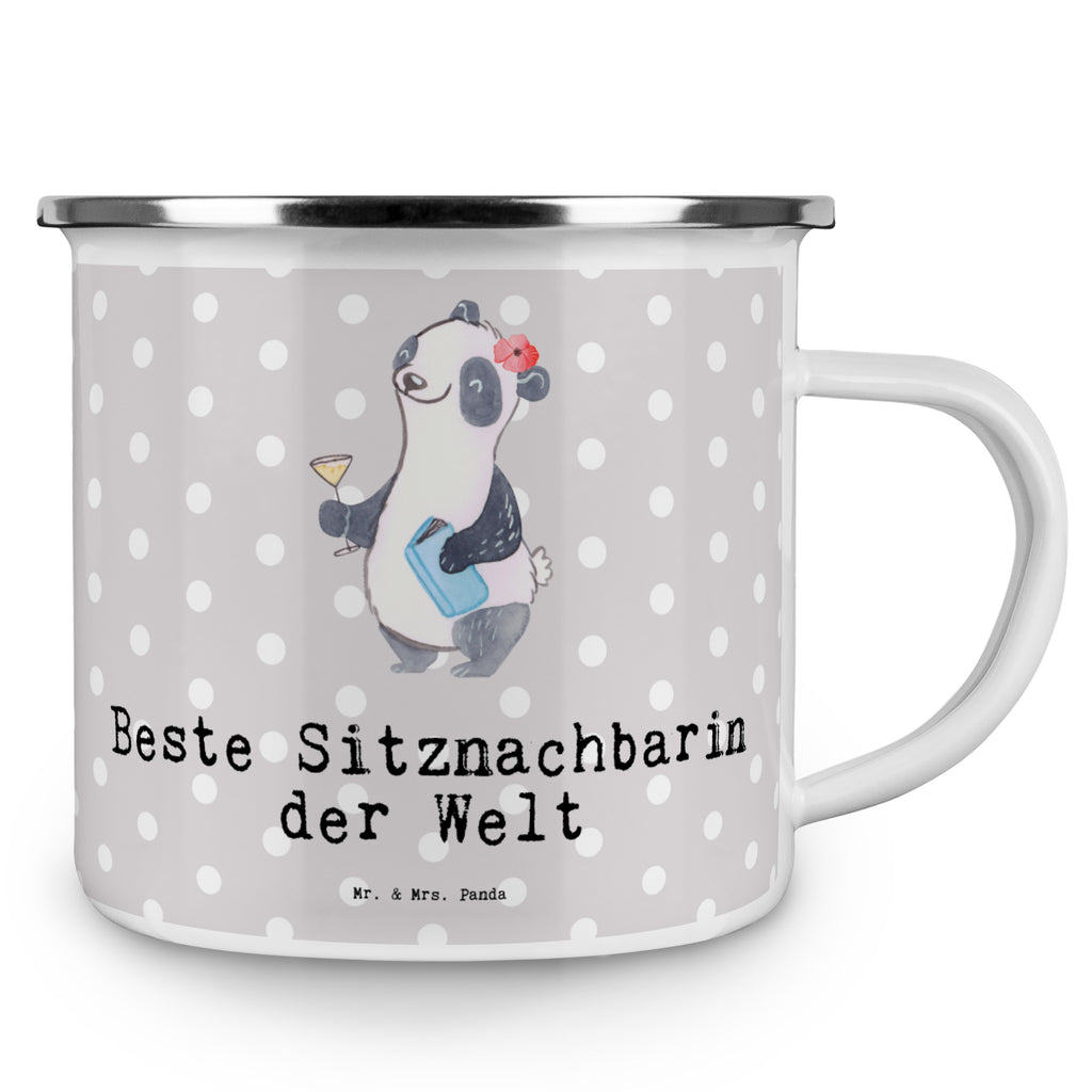Camping Emaille Tasse Panda Beste Sitznachbarin der Welt Campingtasse, Trinkbecher, Metalltasse, Outdoor Tasse, Emaille Trinkbecher, Blechtasse Outdoor, Emaille Campingbecher, Edelstahl Trinkbecher, Metalltasse für Camping, Kaffee Blechtasse, Camping Tasse Metall, für, Dankeschön, Geschenk, Schenken, Geburtstag, Geburtstagsgeschenk, Geschenkidee, Danke, Bedanken, Mitbringsel, Freude machen, Geschenktipp, Sitznachbarin, Stuhlnachbar, Mitschülerin, Nachbarin, Uni, Universität, Seminar, Kommilitone, Tischnachbar, Schule, Mitstudentin, Hochschule, Beste Sitznachbarin der Welt, Weltbeste Sitznachbarin