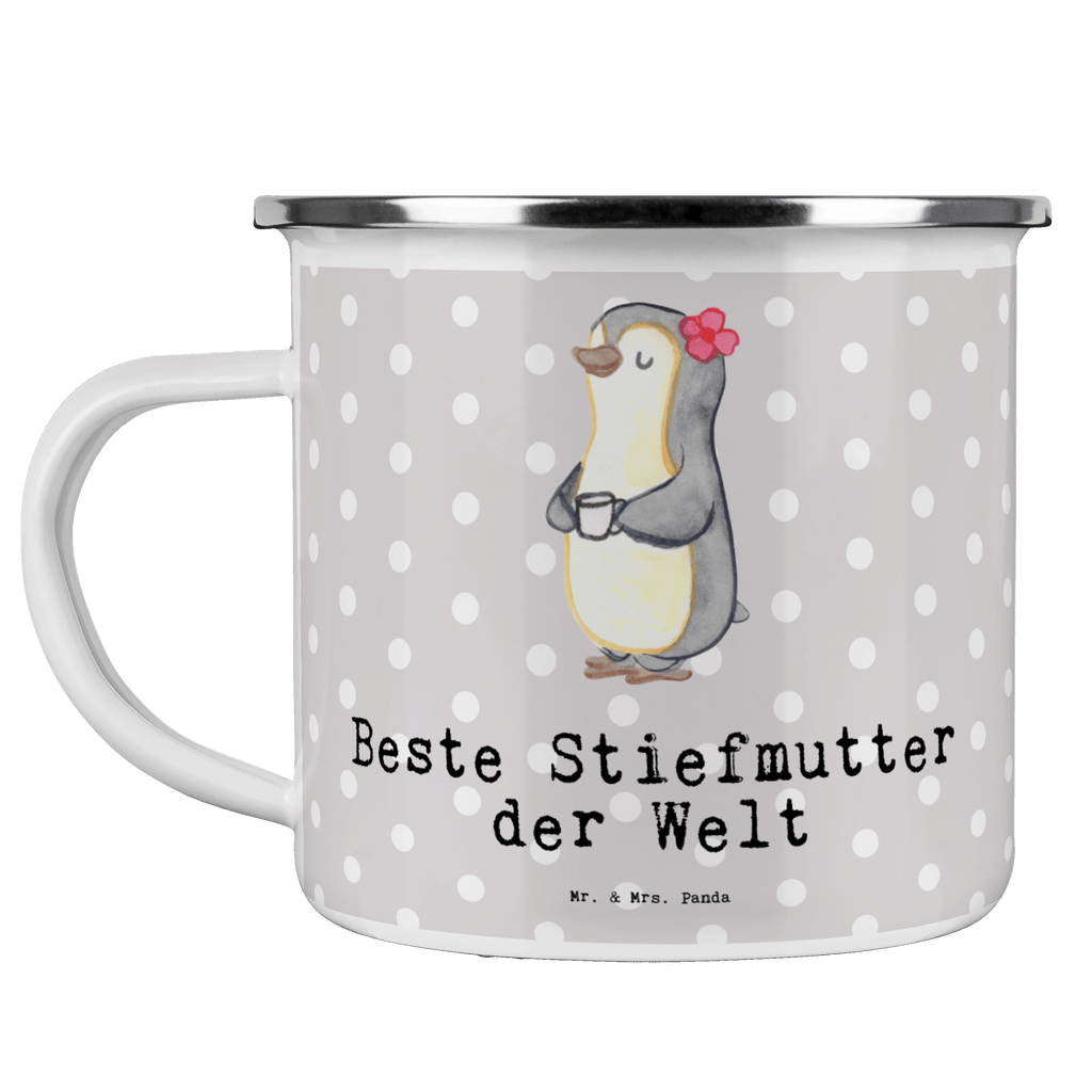 Camping Emaille Tasse Pinguin Beste Stiefmutter der Welt Campingtasse, Trinkbecher, Metalltasse, Outdoor Tasse, Emaille Trinkbecher, Blechtasse Outdoor, Emaille Campingbecher, Edelstahl Trinkbecher, Metalltasse für Camping, Kaffee Blechtasse, Camping Tasse Metall, für, Dankeschön, Geschenk, Schenken, Geburtstag, Geburtstagsgeschenk, Geschenkidee, Danke, Bedanken, Mitbringsel, Freude machen, Geschenktipp, Stiefmutter, Stief Mutter, Stiefmama, Mami, Mutter, Muttertag, Mutti, Mama, Tochter, Sohn, Beste