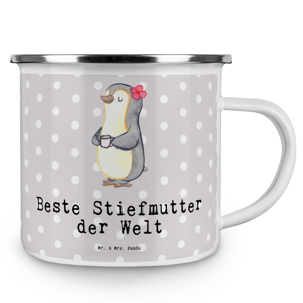 Camping Emaille Tasse Pinguin Beste Stiefmutter der Welt Campingtasse, Trinkbecher, Metalltasse, Outdoor Tasse, Emaille Trinkbecher, Blechtasse Outdoor, Emaille Campingbecher, Edelstahl Trinkbecher, Metalltasse für Camping, Kaffee Blechtasse, Camping Tasse Metall, für, Dankeschön, Geschenk, Schenken, Geburtstag, Geburtstagsgeschenk, Geschenkidee, Danke, Bedanken, Mitbringsel, Freude machen, Geschenktipp, Stiefmutter, Stief Mutter, Stiefmama, Mami, Mutter, Muttertag, Mutti, Mama, Tochter, Sohn, Beste