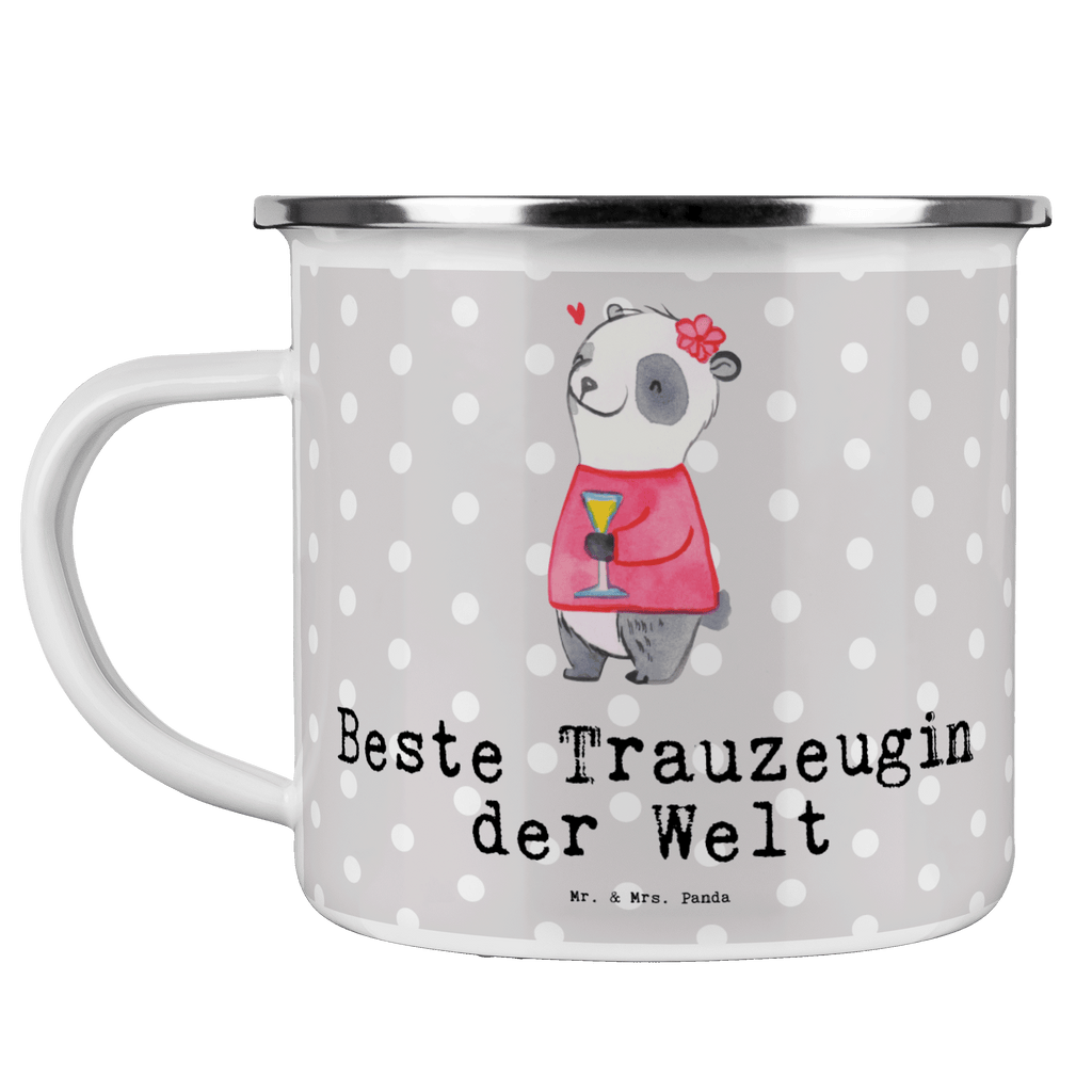 Camping Emaille Tasse Panda Beste Trauzeugin der Welt Campingtasse, Trinkbecher, Metalltasse, Outdoor Tasse, Emaille Trinkbecher, Blechtasse Outdoor, Emaille Campingbecher, Edelstahl Trinkbecher, Metalltasse für Camping, Kaffee Blechtasse, Camping Tasse Metall, für, Dankeschön, Geschenk, Schenken, Geburtstag, Geburtstagsgeschenk, Geschenkidee, Danke, Bedanken, Mitbringsel, Freude machen, Geschenktipp, Trauzeugin, Trauhzeugin, Freundin, Hochzeit, Heirat, JGA, Trauung, Kirche, Standesamt, Braut