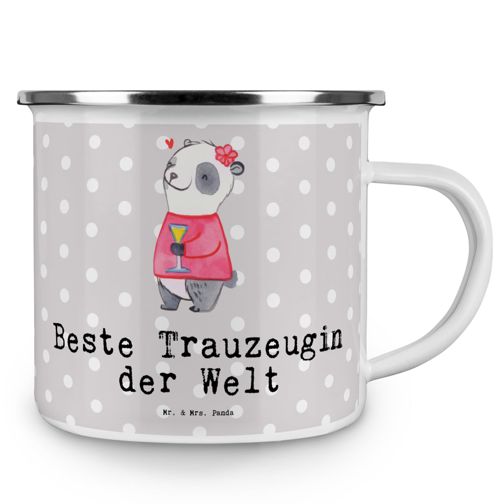Camping Emaille Tasse Panda Beste Trauzeugin der Welt Campingtasse, Trinkbecher, Metalltasse, Outdoor Tasse, Emaille Trinkbecher, Blechtasse Outdoor, Emaille Campingbecher, Edelstahl Trinkbecher, Metalltasse für Camping, Kaffee Blechtasse, Camping Tasse Metall, für, Dankeschön, Geschenk, Schenken, Geburtstag, Geburtstagsgeschenk, Geschenkidee, Danke, Bedanken, Mitbringsel, Freude machen, Geschenktipp, Trauzeugin, Trauhzeugin, Freundin, Hochzeit, Heirat, JGA, Trauung, Kirche, Standesamt, Braut