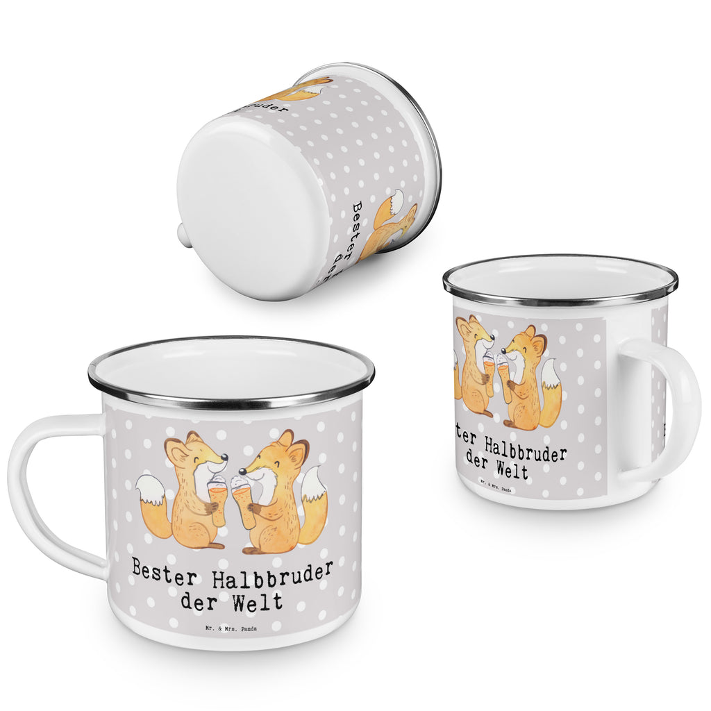Camping Emaille Tasse Fuchs Bester Halbbruder der Welt Campingtasse, Trinkbecher, Metalltasse, Outdoor Tasse, Emaille Trinkbecher, Blechtasse Outdoor, Emaille Campingbecher, Edelstahl Trinkbecher, Metalltasse für Camping, Kaffee Blechtasse, Camping Tasse Metall, für, Dankeschön, Geschenk, Schenken, Geburtstag, Geburtstagsgeschenk, Geschenkidee, Danke, Bedanken, Mitbringsel, Freude machen, Geschenktipp, Halbbruder, Stiefbruder, Stief, Stiefgeschwister, Bruder, Brudi, Geschwister, Bruderherz, Schwester, Familie, Kleinigkeit, Brother, Bester, Sohn