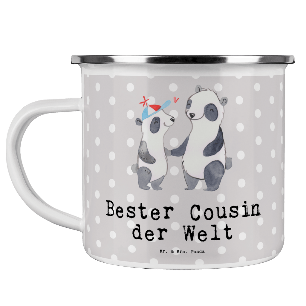 Camping Emaille Tasse Panda Bester Cousin der Welt Campingtasse, Trinkbecher, Metalltasse, Outdoor Tasse, Emaille Trinkbecher, Blechtasse Outdoor, Emaille Campingbecher, Edelstahl Trinkbecher, Metalltasse für Camping, Kaffee Blechtasse, Camping Tasse Metall, für, Dankeschön, Geschenk, Schenken, Geburtstag, Geburtstagsgeschenk, Geschenkidee, Danke, Bedanken, Mitbringsel, Freude machen, Geschenktipp, Cousin, Kousin, Vetter, Sohn von Onkel, Sohn von Tante, Familie, Verwandtschaft, Cousine