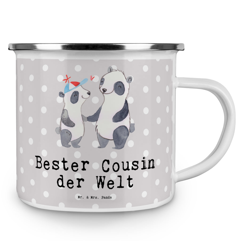 Camping Emaille Tasse Panda Bester Cousin der Welt Campingtasse, Trinkbecher, Metalltasse, Outdoor Tasse, Emaille Trinkbecher, Blechtasse Outdoor, Emaille Campingbecher, Edelstahl Trinkbecher, Metalltasse für Camping, Kaffee Blechtasse, Camping Tasse Metall, für, Dankeschön, Geschenk, Schenken, Geburtstag, Geburtstagsgeschenk, Geschenkidee, Danke, Bedanken, Mitbringsel, Freude machen, Geschenktipp, Cousin, Kousin, Vetter, Sohn von Onkel, Sohn von Tante, Familie, Verwandtschaft, Cousine