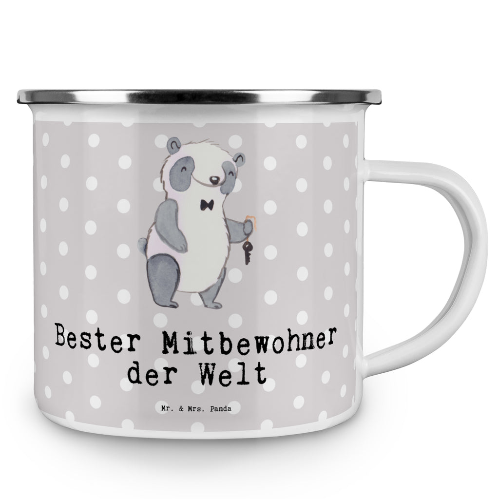 Camping Emaille Tasse Panda Bester Mitbewohner der Welt Campingtasse, Trinkbecher, Metalltasse, Outdoor Tasse, Emaille Trinkbecher, Blechtasse Outdoor, Emaille Campingbecher, Edelstahl Trinkbecher, Metalltasse für Camping, Kaffee Blechtasse, Camping Tasse Metall, für, Dankeschön, Geschenk, Schenken, Geburtstag, Geburtstagsgeschenk, Geschenkidee, Danke, Bedanken, Mitbringsel, Freude machen, Geschenktipp, Mitbewohner, WG, Zimmernachbar, Wohngemeinschaft, WG-Bewohner, Zimmerkollege, Zimmergenosse, Stubenkamerad