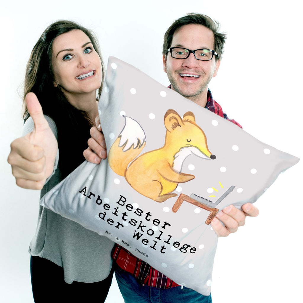 40x40 Kissen Fuchs Bester Arbeitskollege der Welt Kissenhülle, Kopfkissen, Sofakissen, Dekokissen, Motivkissen, für, Dankeschön, Geschenk, Schenken, Geburtstag, Geburtstagsgeschenk, Geschenkidee, Danke, Bedanken, Mitbringsel, Freude machen, Geschenktipp, Arbeitskollege, Kollege, Büro, Abschiedsgeschenk, Ruhestand, Arbeit, Mitarbeiter, Berufsgenosse, Beruf