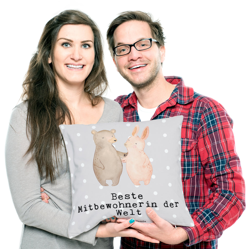 40x40 Kissen Hase Beste Mitbewohnerin der Welt Kissenhülle, Kopfkissen, Sofakissen, Dekokissen, Motivkissen, für, Dankeschön, Geschenk, Schenken, Geburtstag, Geburtstagsgeschenk, Geschenkidee, Danke, Bedanken, Mitbringsel, Freude machen, Geschenktipp, Mitbewohnerin, WG, Zimmernachbarin, Wohngemeinschaft, WG-Bewohnerin, Zimmerkollegin, Zimmergenossin, Stubenkameradin