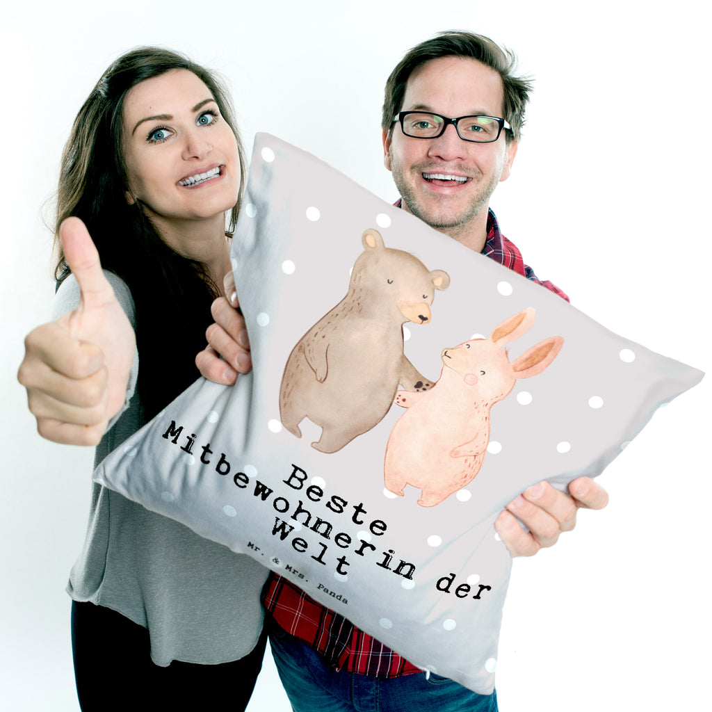 40x40 Kissen Hase Beste Mitbewohnerin der Welt Kissenhülle, Kopfkissen, Sofakissen, Dekokissen, Motivkissen, für, Dankeschön, Geschenk, Schenken, Geburtstag, Geburtstagsgeschenk, Geschenkidee, Danke, Bedanken, Mitbringsel, Freude machen, Geschenktipp, Mitbewohnerin, WG, Zimmernachbarin, Wohngemeinschaft, WG-Bewohnerin, Zimmerkollegin, Zimmergenossin, Stubenkameradin