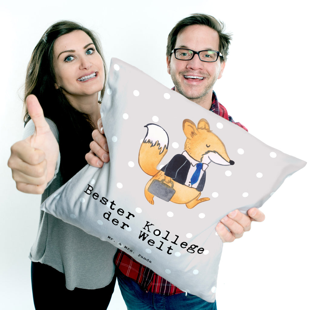 40x40 Kissen Fuchs Bester Kollege der Welt Kissenhülle, Kopfkissen, Sofakissen, Dekokissen, Motivkissen, für, Dankeschön, Geschenk, Schenken, Geburtstag, Geburtstagsgeschenk, Geschenkidee, Danke, Bedanken, Mitbringsel, Freude machen, Geschenktipp, Arbeitskollege, Kollege, Büro, Abschiedsgeschenk, Ruhestand, Arbeit, Mitarbeiter, Berufsgenosse, Beruf