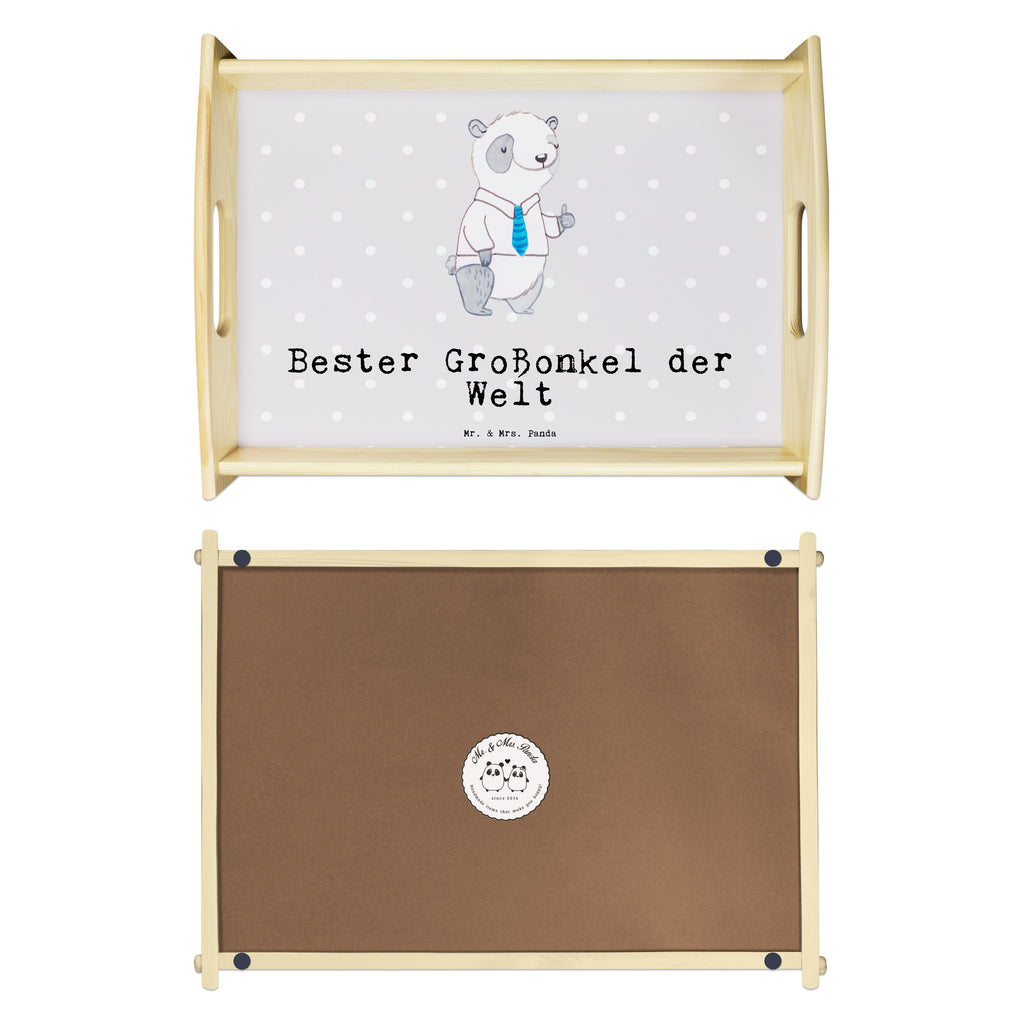 Serviertablett Panda Bester Großonkel der Welt Tablett, Holztablett, Küchentablett, Dekotablett, Frühstückstablett, für, Dankeschön, Geschenk, Schenken, Geburtstag, Geburtstagsgeschenk, Geschenkidee, Danke, Bedanken, Mitbringsel, Freude machen, Geschenktipp, Großonkel, Onkel