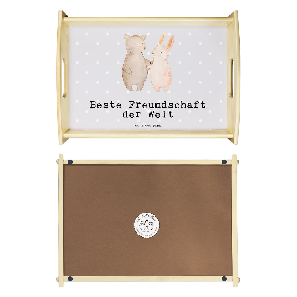 Serviertablett Hase Beste Freundschaft der Welt Tablett, Holztablett, Küchentablett, Dekotablett, Frühstückstablett, für, Dankeschön, Geschenk, Schenken, Geburtstag, Geburtstagsgeschenk, Geschenkidee, Danke, Bedanken, Mitbringsel, Freude machen, Geschenktipp, Freundschaft, Freunde, Freunde fürs Leben, best friends, Freundin, Freund, Clique, Kumpel, bae, bff