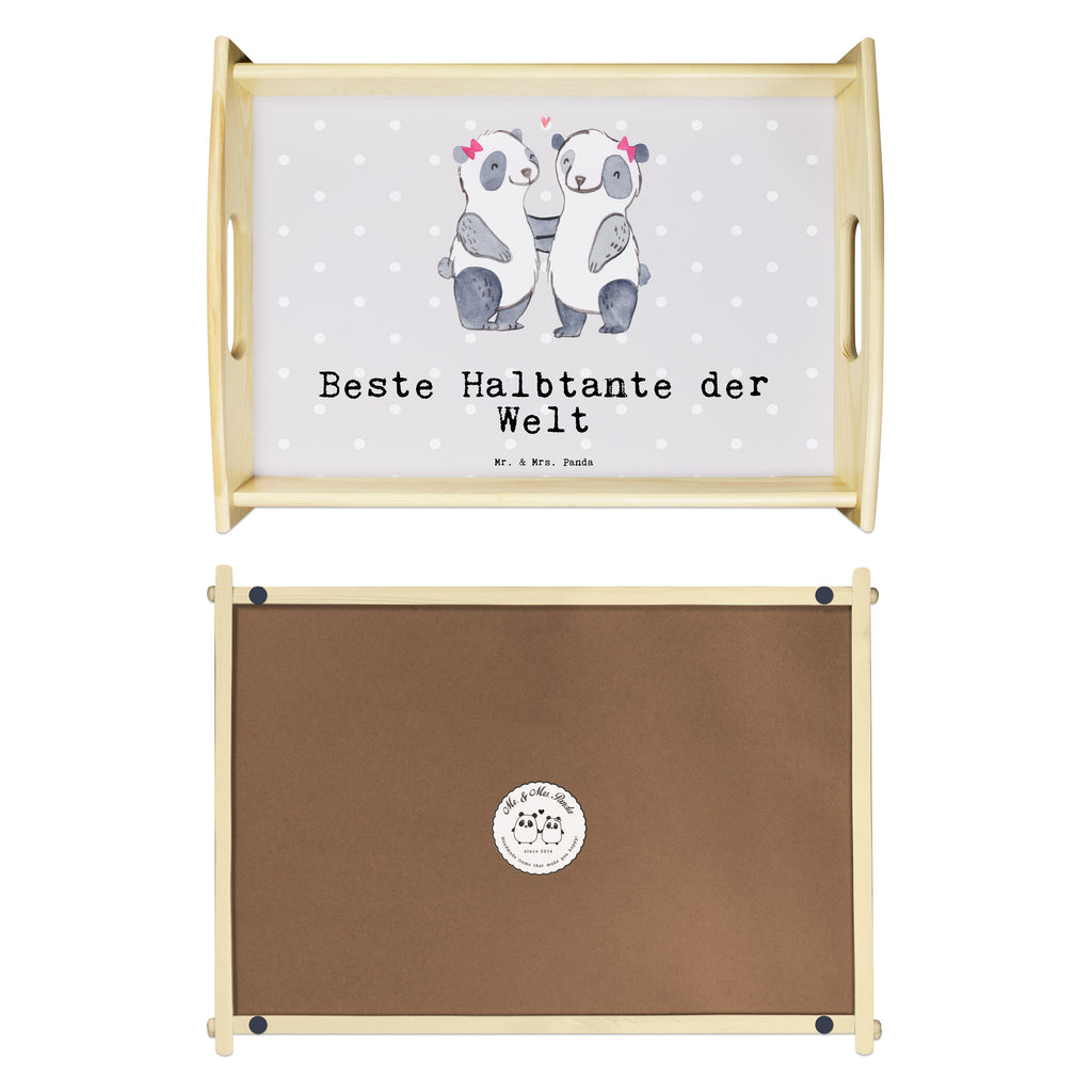 Serviertablett Panda Beste Halbtante der Welt Tablett, Holztablett, Küchentablett, Dekotablett, Frühstückstablett, für, Dankeschön, Geschenk, Schenken, Geburtstag, Geburtstagsgeschenk, Geschenkidee, Danke, Bedanken, Mitbringsel, Freude machen, Geschenktipp, Halbtante, Tante, beste Tante, Stieftante, Stief, Stiefgeschwister, Familie, Kleinigkeit