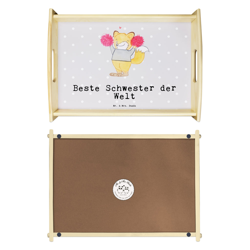 Serviertablett Fuchs Beste Schwester der Welt Tablett, Holztablett, Küchentablett, Dekotablett, Frühstückstablett, für, Dankeschön, Geschenk, Schenken, Geburtstag, Geburtstagsgeschenk, Geschenkidee, Danke, Bedanken, Mitbringsel, Freude machen, Geschenktipp, Schwester, Geschwister, Schwesterherz, Sister, Familie, Kleinigkeit, Beste, Tochter
