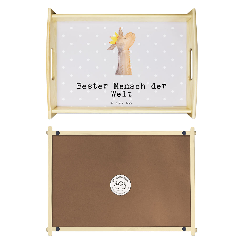 Serviertablett Lama Bester Mensch der Welt Tablett, Holztablett, Küchentablett, Dekotablett, Frühstückstablett, für, Dankeschön, Geschenk, Schenken, Geburtstag, Geburtstagsgeschenk, Geschenkidee, Danke, Bedanken, Mitbringsel, Freude machen, Geschenktipp, Lieblingsmensch, Liebling, Lieblings Mensch, tollster Mensch, Vorbild, Partner, Ehemann, Ehefrau, Liebe, Valentinstag
