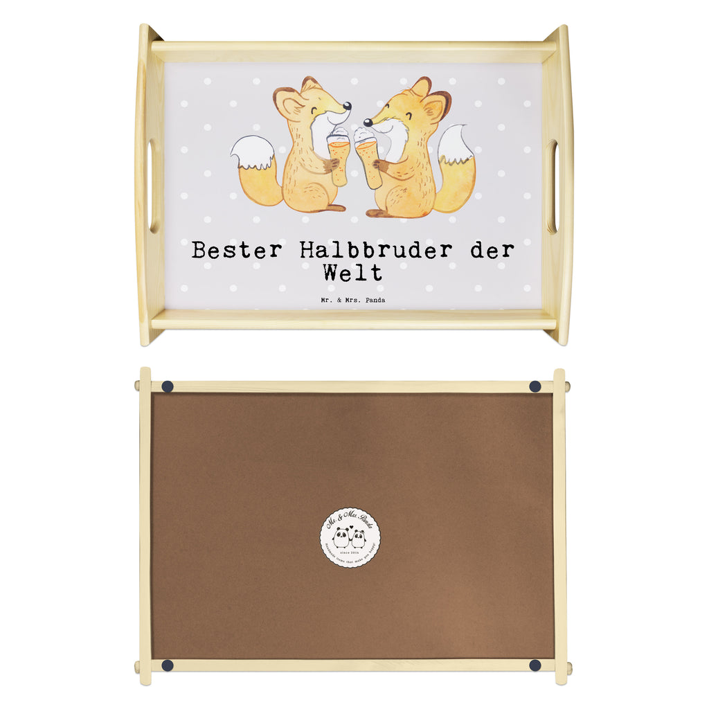 Serviertablett Fuchs Bester Halbbruder der Welt Tablett, Holztablett, Küchentablett, Dekotablett, Frühstückstablett, für, Dankeschön, Geschenk, Schenken, Geburtstag, Geburtstagsgeschenk, Geschenkidee, Danke, Bedanken, Mitbringsel, Freude machen, Geschenktipp, Halbbruder, Stiefbruder, Stief, Stiefgeschwister, Bruder, Brudi, Geschwister, Bruderherz, Schwester, Familie, Kleinigkeit, Brother, Bester, Sohn